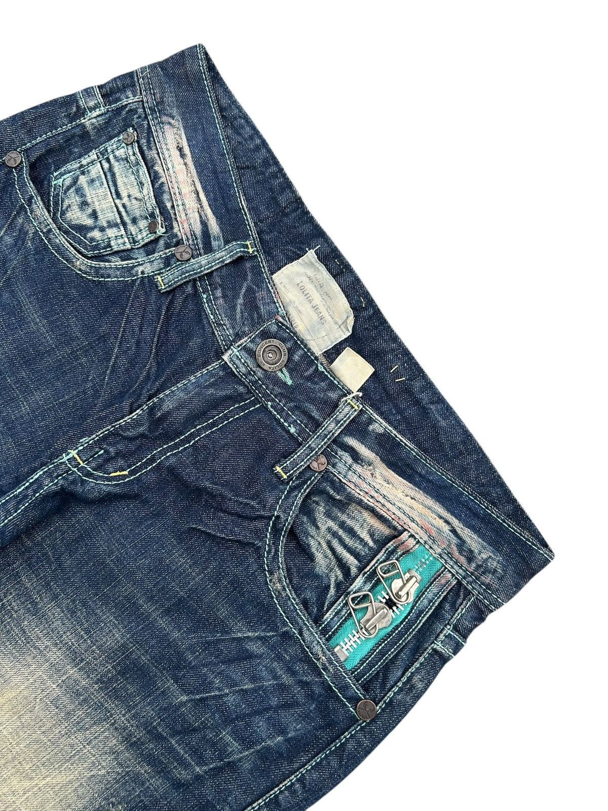 Kapital YOSHITOMO NARA LOLITA Vintage Distressed Rusty Denim Jeans Size US 34 / EU 50 - 5 Thumbnail