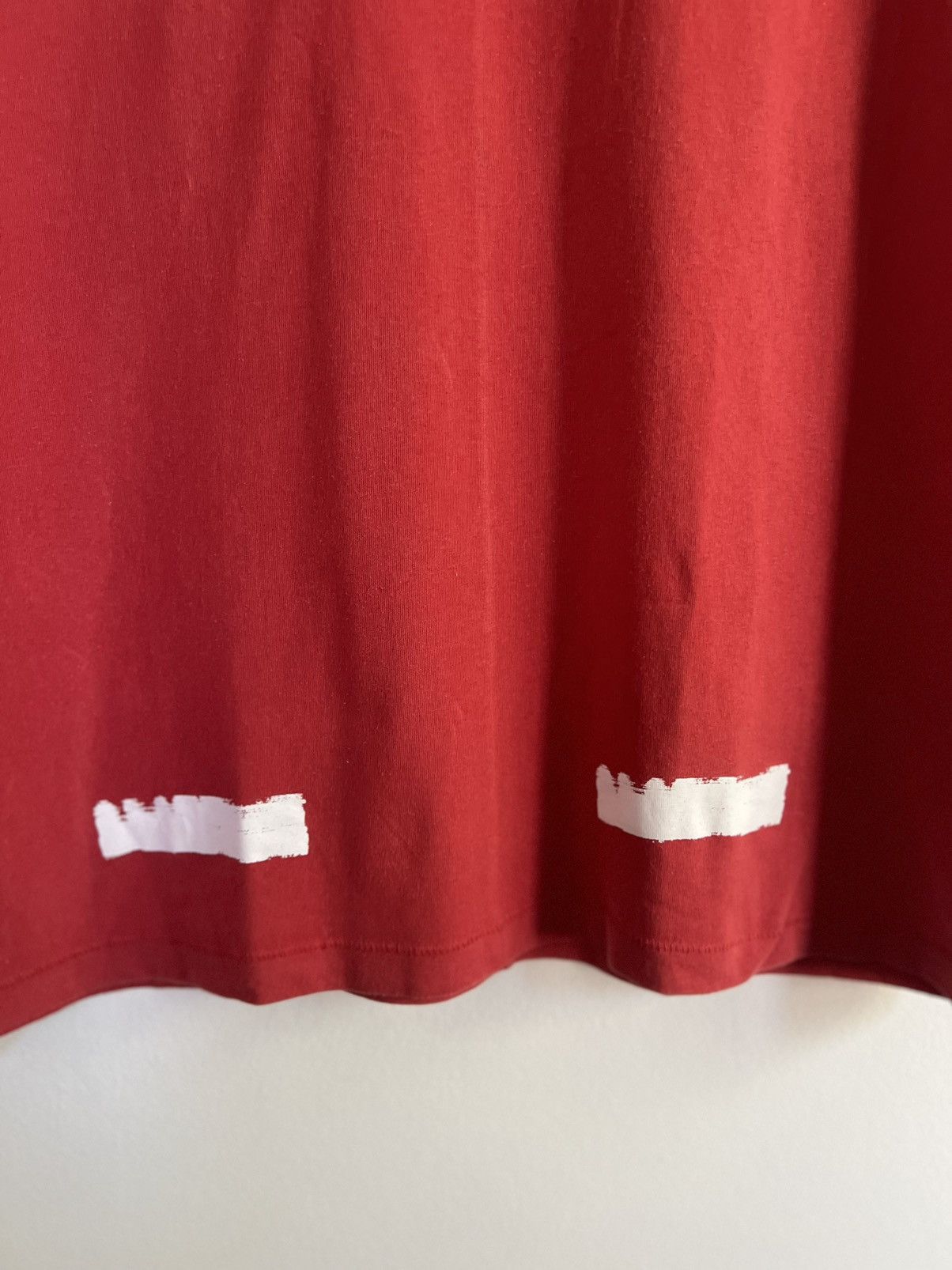 Off-White Off white brushed logo paint TEE Size US M / EU 48-50 / 2 - 7 Thumbnail