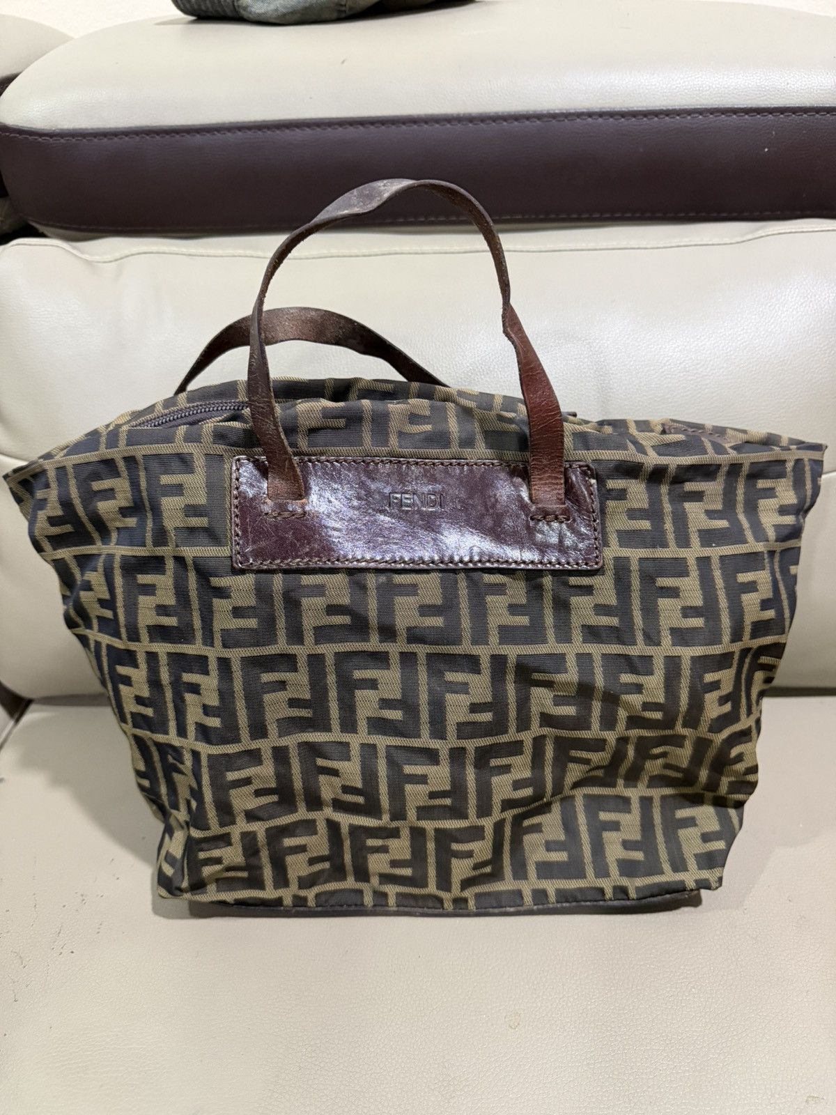 Fendi Authentic Fendi Zucca Monogram Tote Bag Size ONE SIZE - 1 Thumbnail