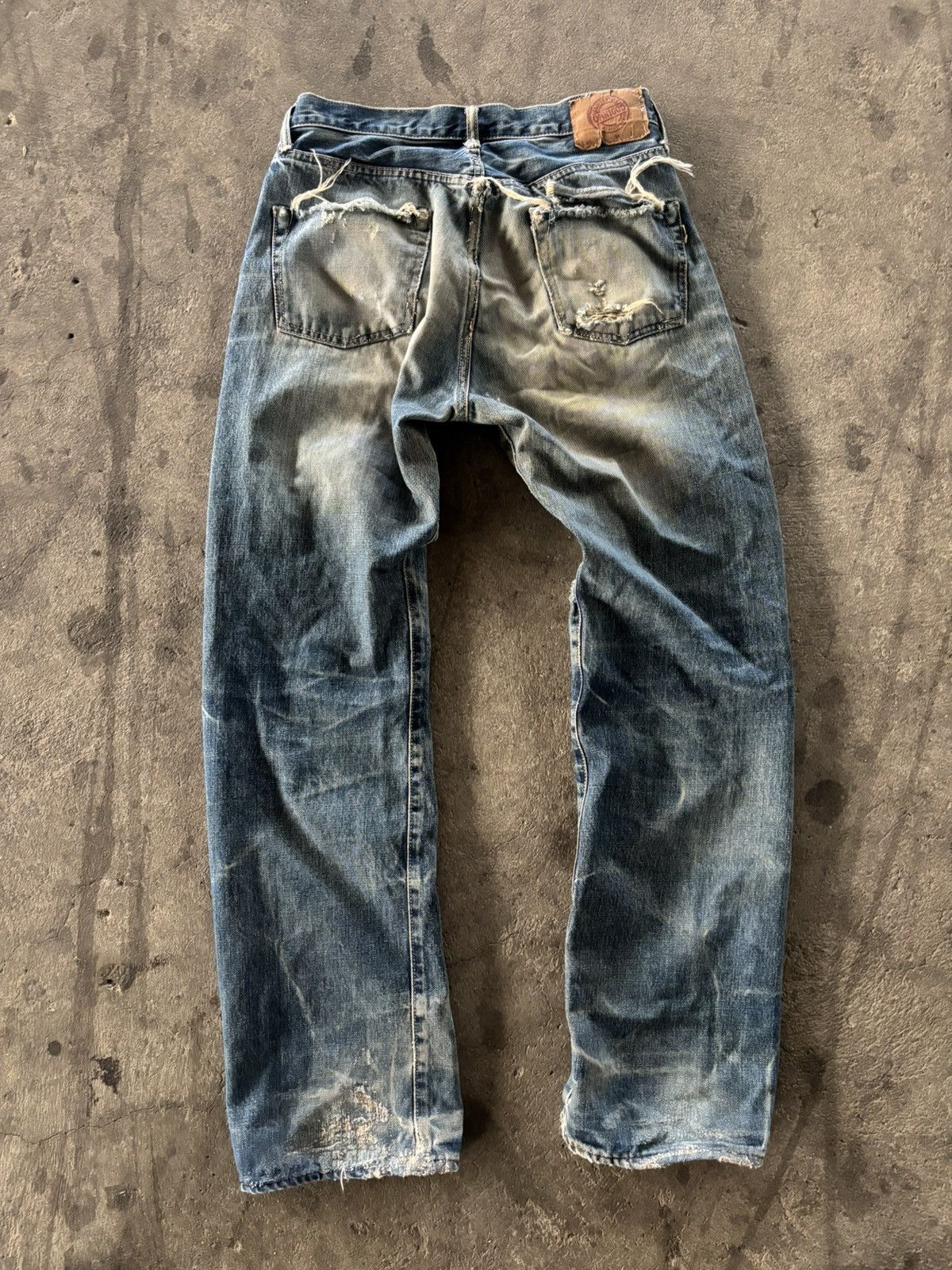 OMNIGOD Vintage Omnigod distressed selvedge denim Size US 33 - 4 Thumbnail