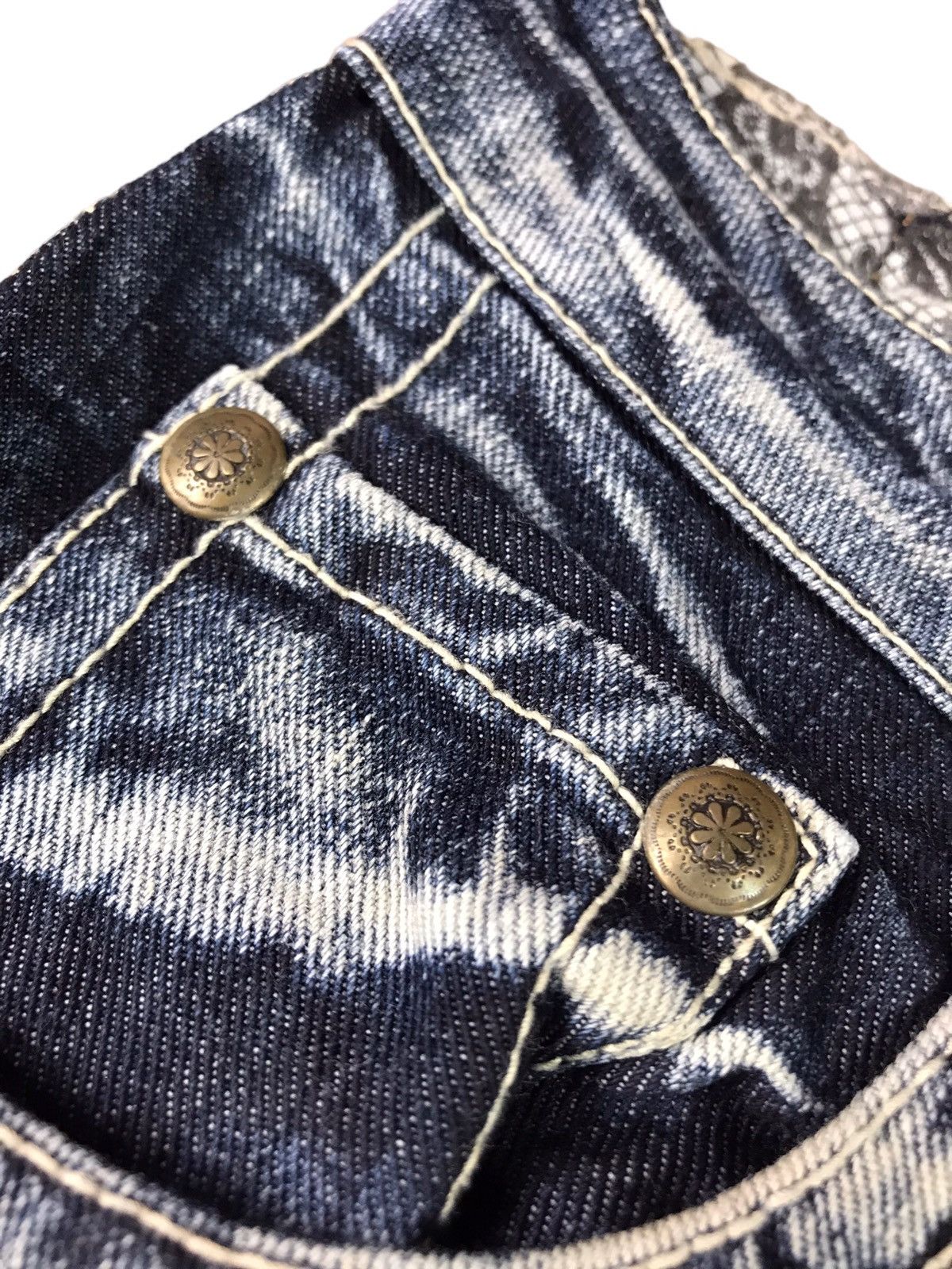 Japanese Brand Vintage Distressed SPEED TRASH JEANS Size US 32 / EU 48 - 6 Thumbnail