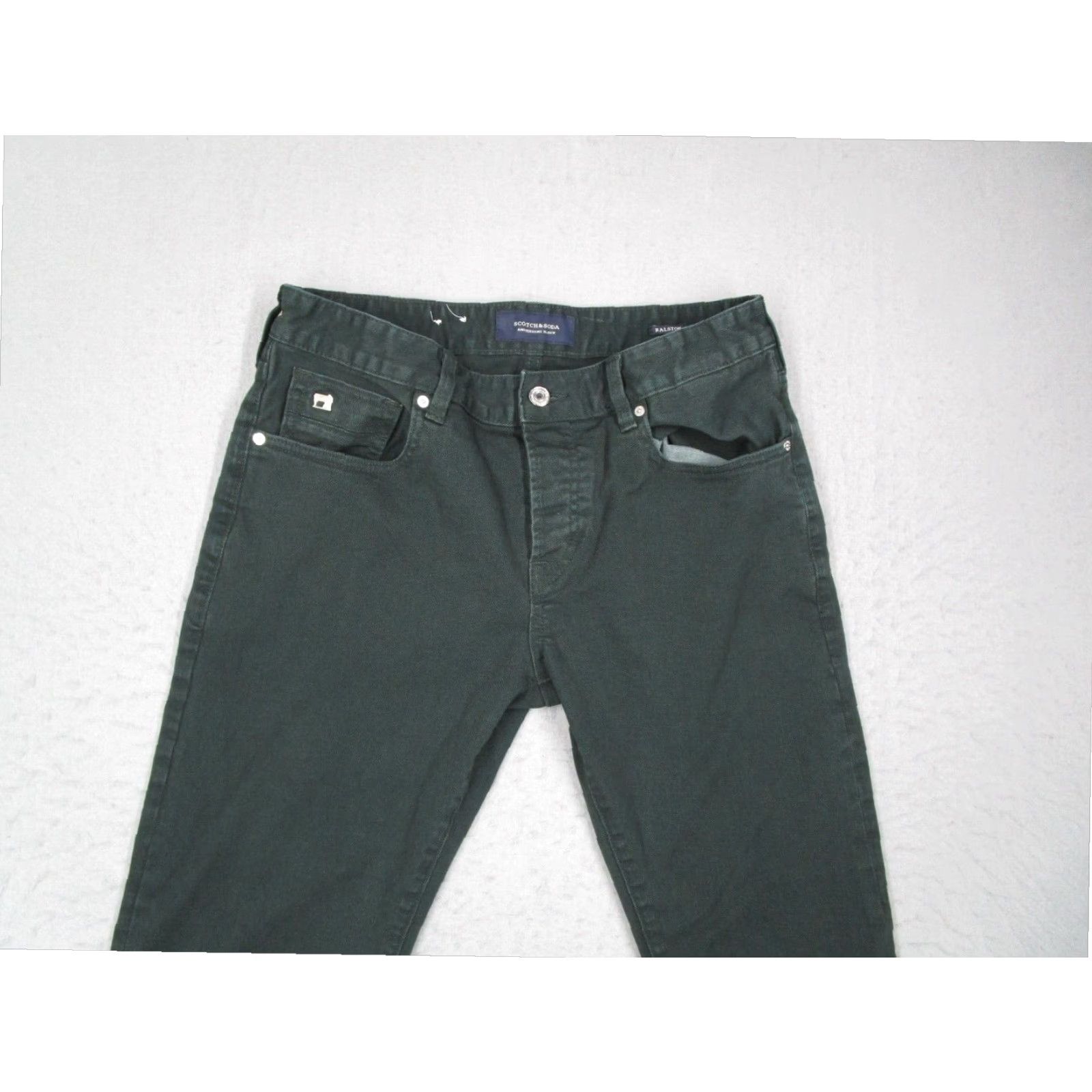 Scotch & Soda Scotch & Soda Men's Green Skinny Jeans 31x32 Cotton Blend Size US 31 - 2 Thumbnail