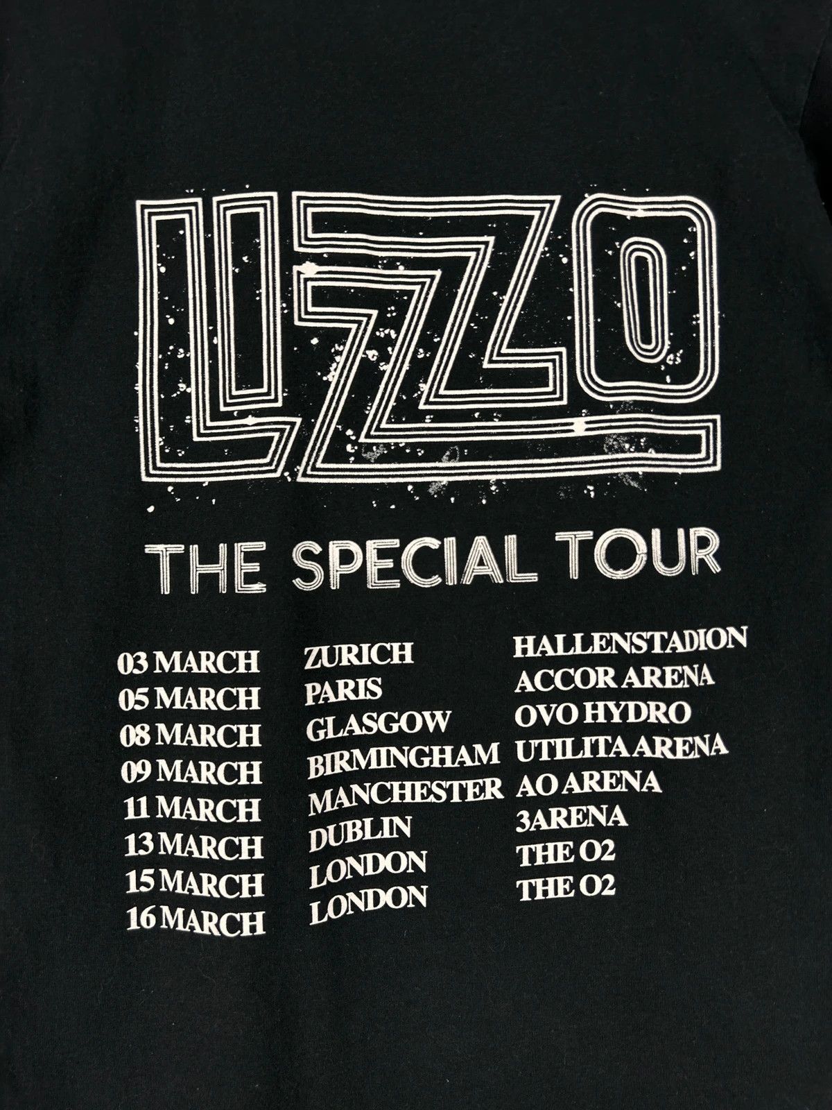 Band Tees × Fruit Of The Loom Lizzo The Special Tour tee black big logo spellout Size US S / EU 44-46 / 1 - 6 Thumbnail