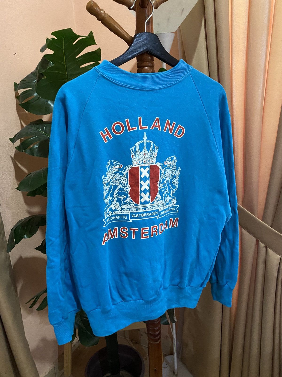 Vintage Vintage Holland Amsterdam Sweatshirt – Bright Blue Crewneck Size US M / EU 48-50 / 2 - 5 Thumbnail