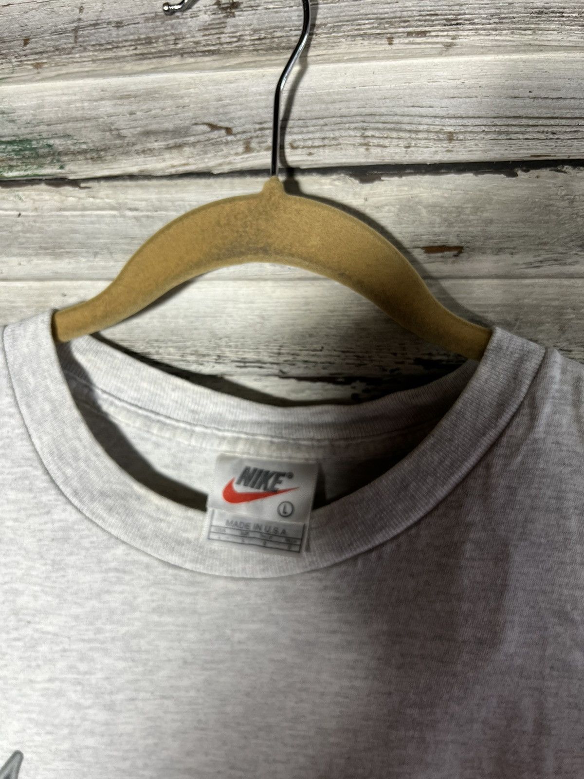 Nike × Vintage Vintage Nike Big Swoosh Shirt Size US L / EU 52-54 / 3 - 3 Thumbnail