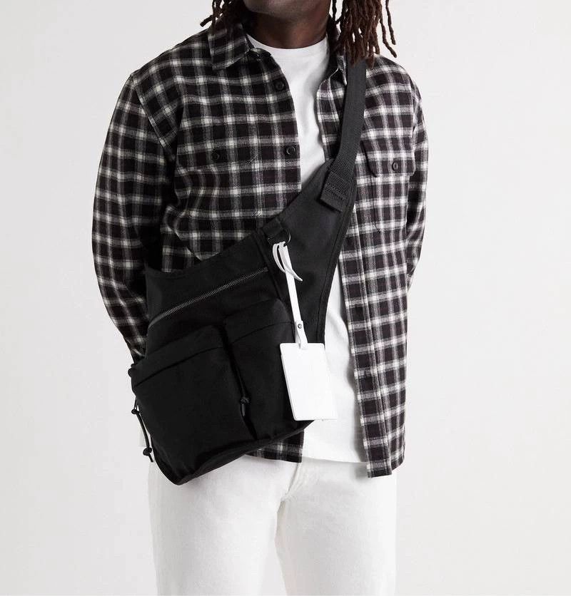 Maison Margiela Maison Margiela Black Four-Stitch Crossbody Bag Size ONE SIZE - 7 Thumbnail