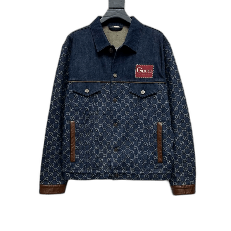 Gucci Gucci Logo Denim Jacket Size 46 Size US M / EU 48-50 / 2 - 1 Thumbnail