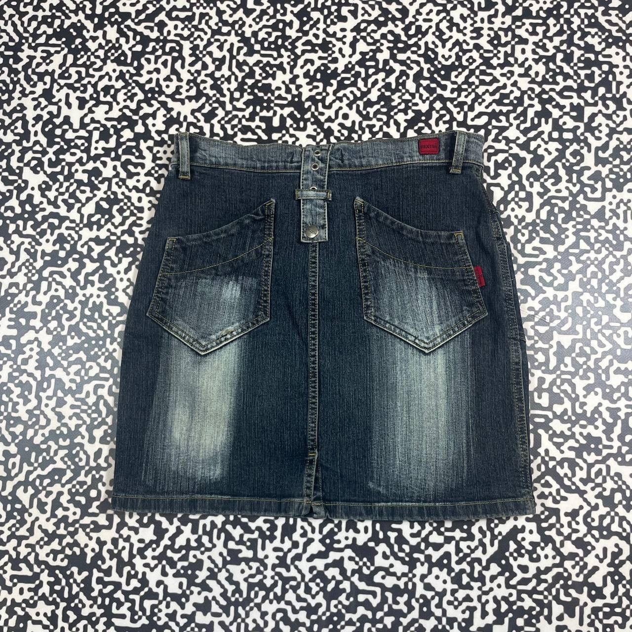 Japanese Brand Vintage Y2K Japanese Style Retro Denim Mini Skirt Size 25" / US 0 / IT 36 - 5 Thumbnail