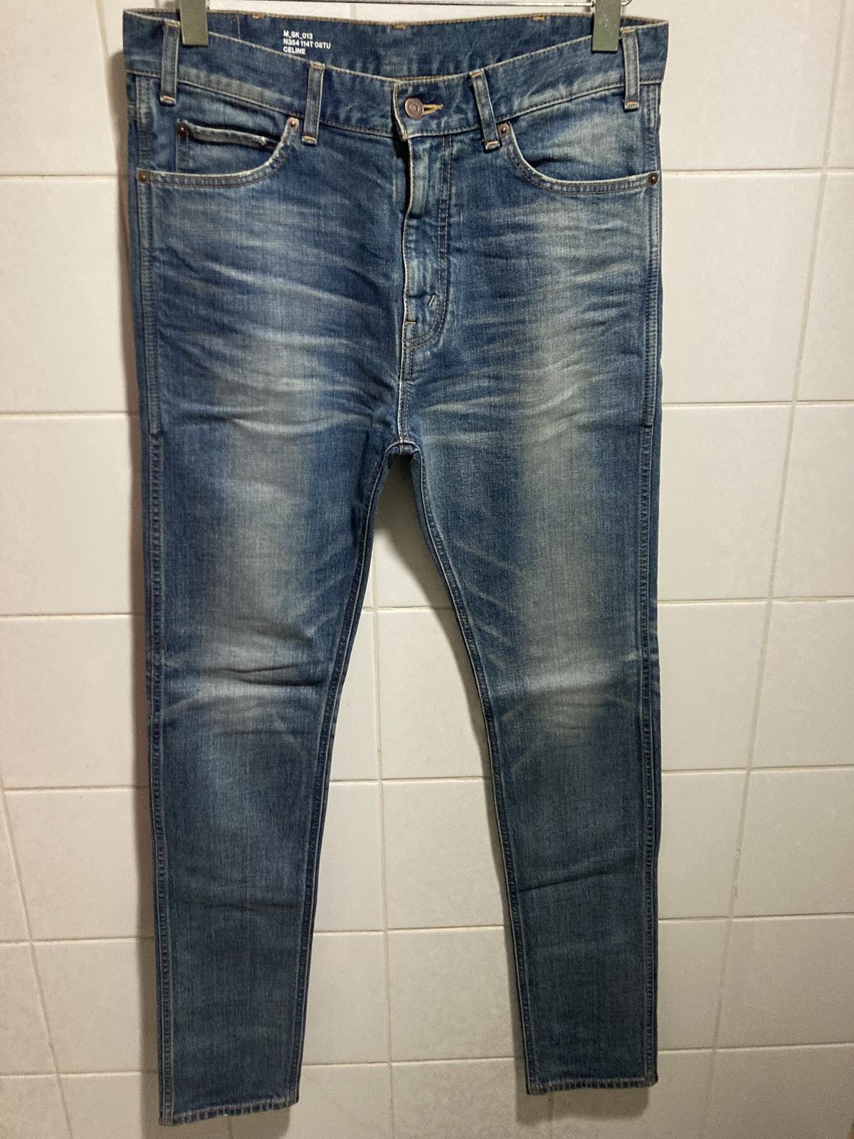 Celine Celine by Hedi Slimane baggy stonewash elephant jeans | Grailed