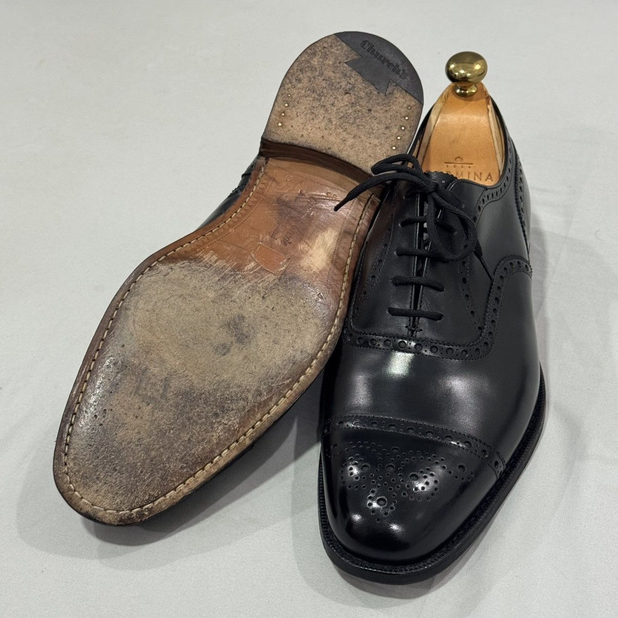 Church's Diplomat 173 Calf Leather Oxford Brogue – Black 🔥