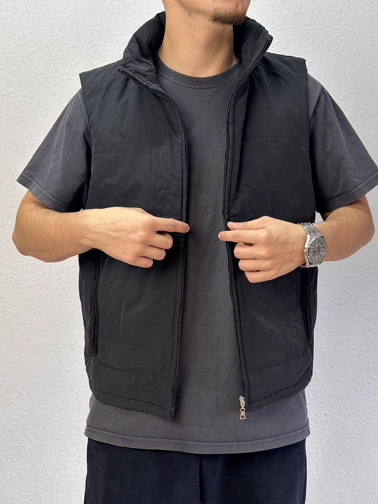 Comme Ca Ism Vintage Japan Comme Ca Ism reversible padded vest minimal Size US L / EU 52-54 / 3 - 1 Thumbnail