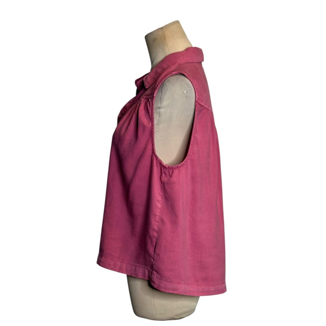 Bella Dahl Bella Dahl pink sleeveless buttoned blouse size small Size S / US 4 / IT 40 - 7 Thumbnail