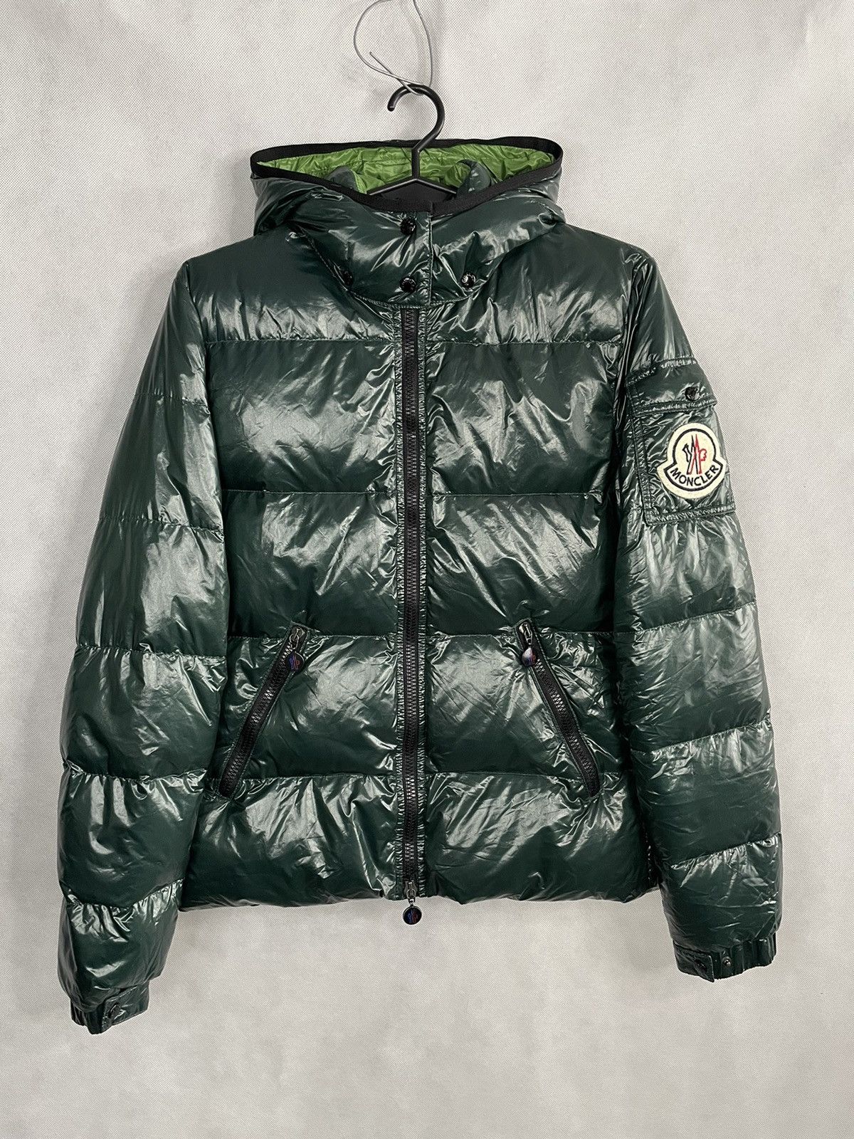 Designer Japanese Brand Moncler Moncler Badia Ladies Jacket Puffer Down Shiny Big Logo Grailed