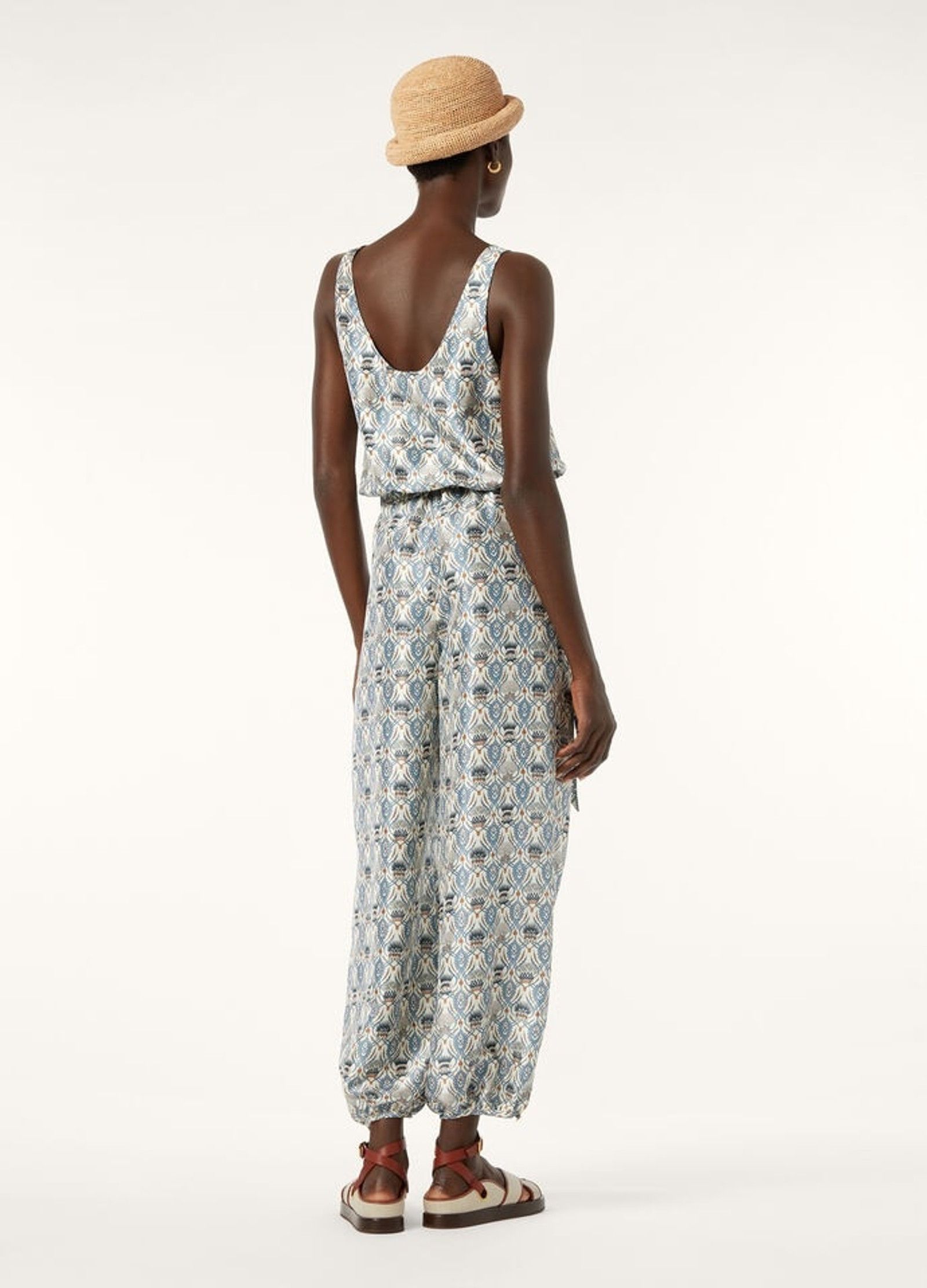 Loro Piana o1srvl11e0526 FAP0258 Nadia Jumpsuit in Multicolor Size 27" / US 4 / IT 40 - 5 Thumbnail