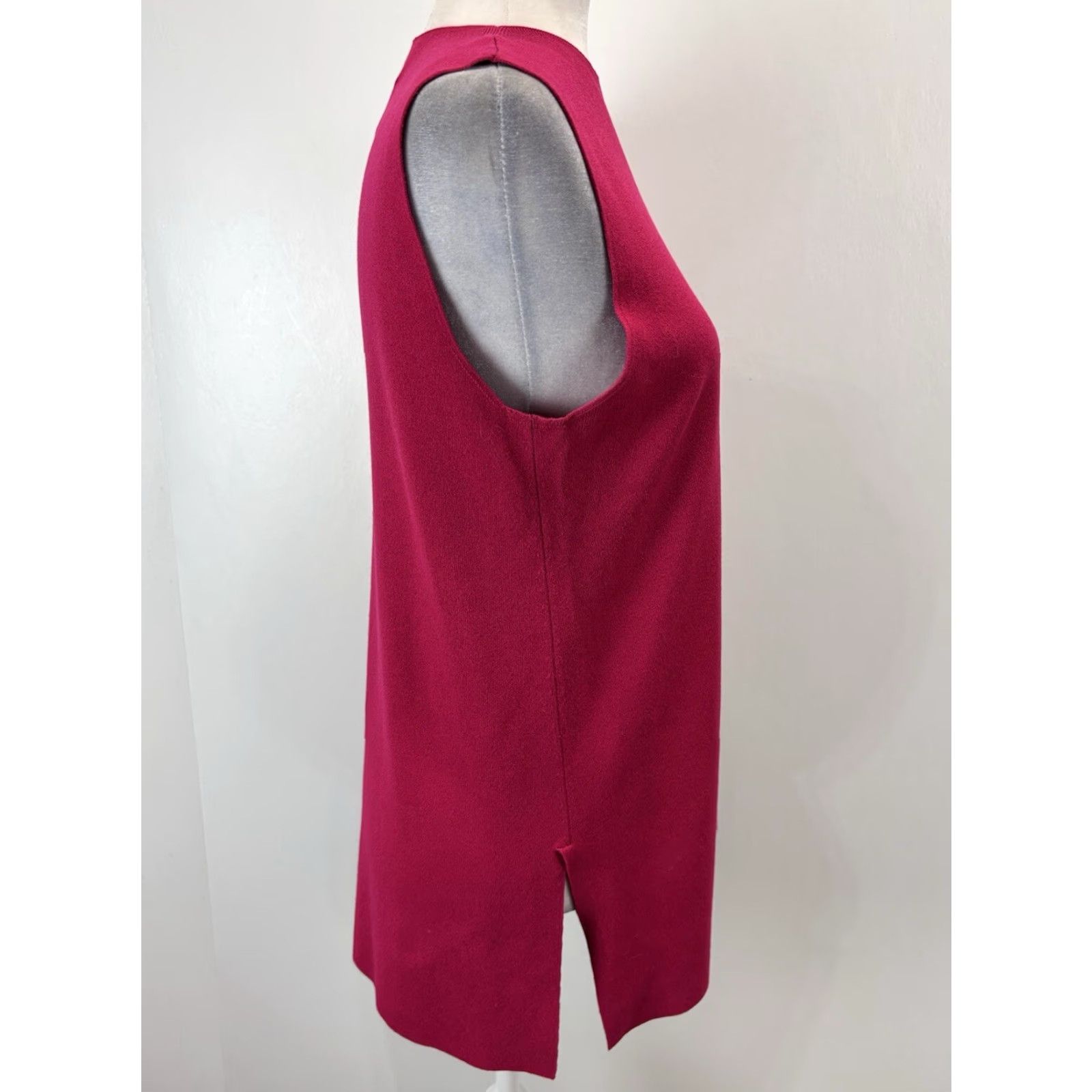 M.M.LaFleur VINTAGE MM LaFleur Sleeveless Knit Sweater Women's XL Pink Tunic Casual Business Size XL / US 12-14 / IT 48-50 - 4 Thumbnail