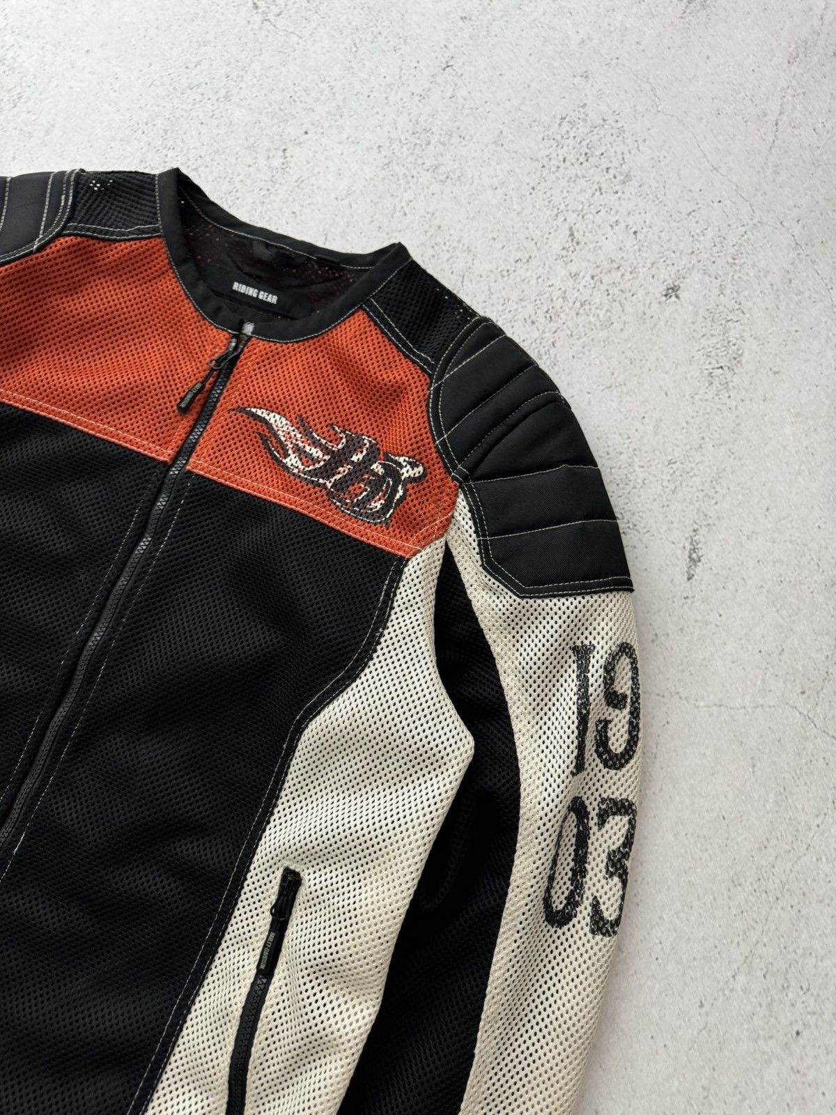 Harley Davidson × Marlboro Harley Davidson HD Vintage Riding Gear Bike Bomber Jacket Size US L / EU 52-54 / 3 - 4 Thumbnail