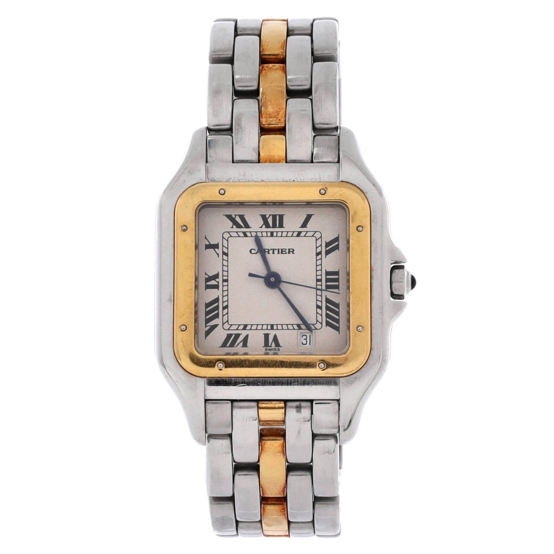 Cartier Panthere de quartz watch stainless steel and yellow gold 27 Size ONE SIZE - 1 Thumbnail