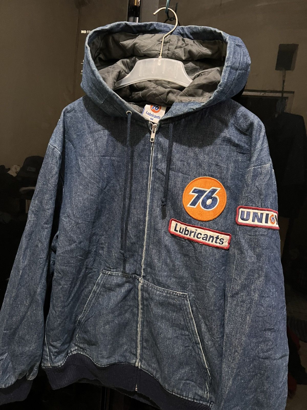 Vintage Vintage 76 Lubricant Denim Active Jacket Size US M / EU 48-50 / 2 - 2 Thumbnail