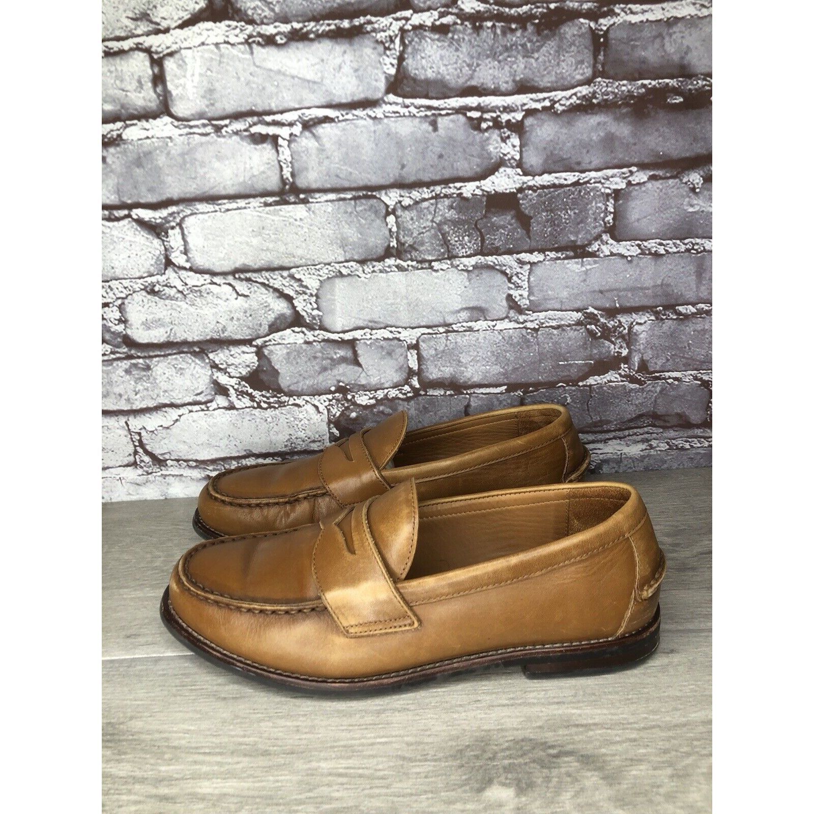 Polo Ralph Lauren Polo Ralph Lauren Alston Penny Brown Leather Dress Loafers M Size US 9.5 / EU 42-43 - 19 Thumbnail