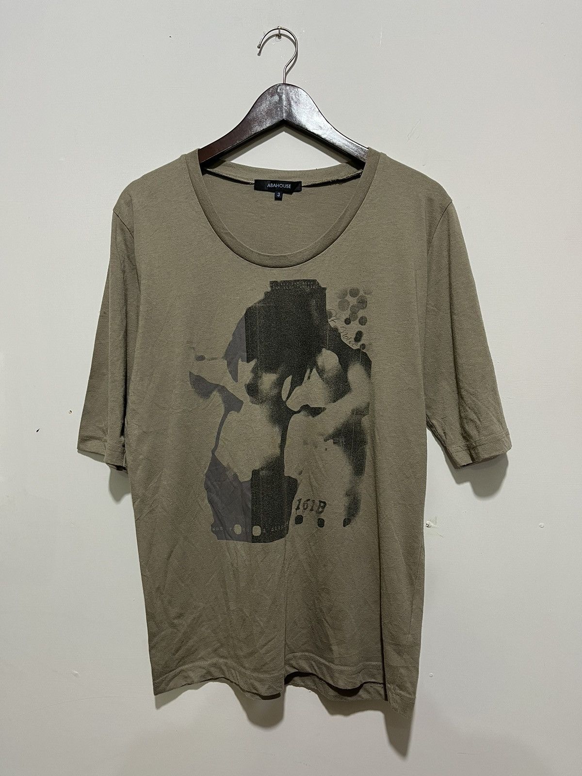 image of Abahouse Poem Tee in Cream, Men's (Size Medium)