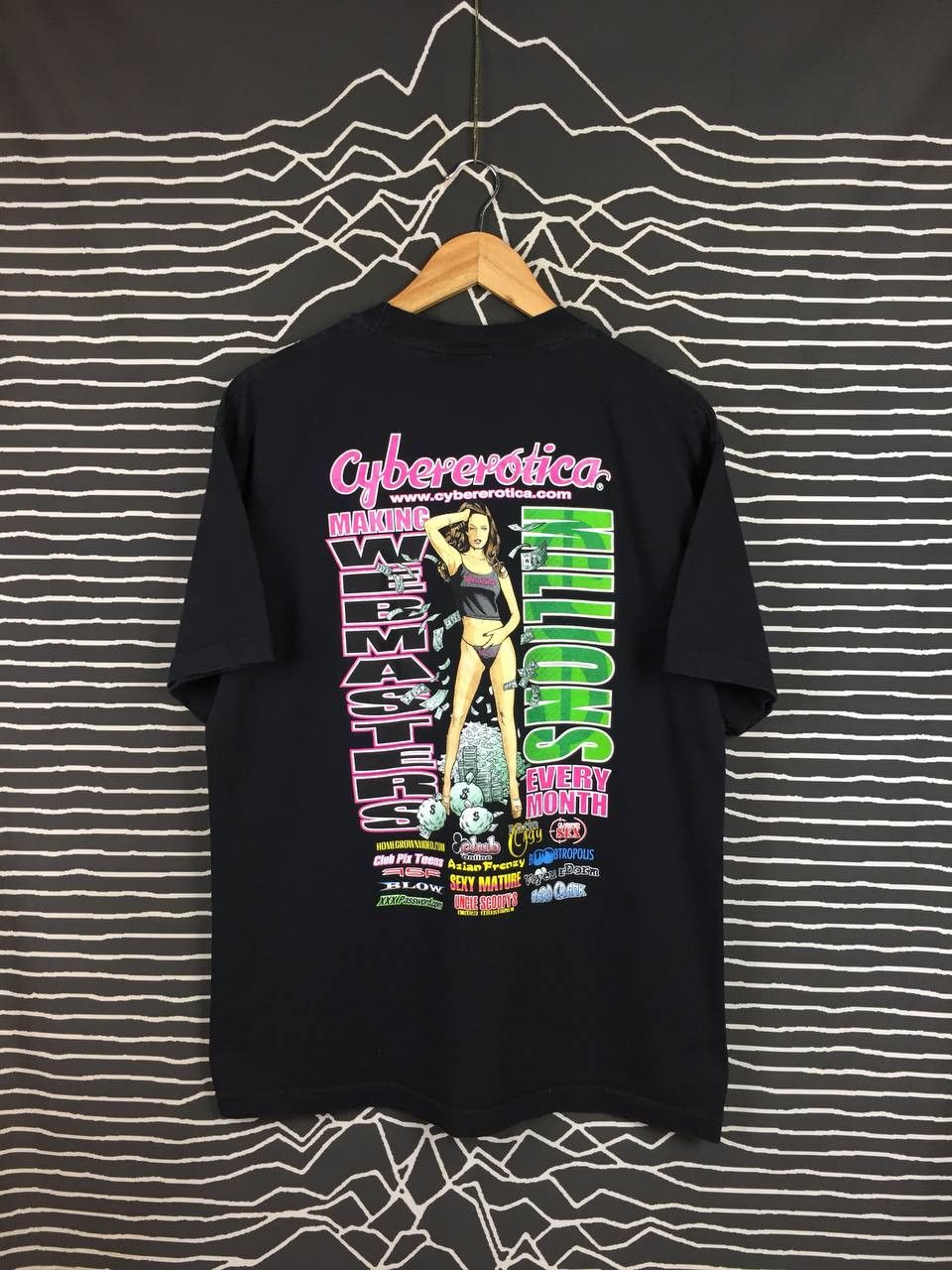Vintage Vtg 90s Cybererotica Making Webmasters Millions Tee Size US L / EU 52-54 / 3 - 2 Thumbnail