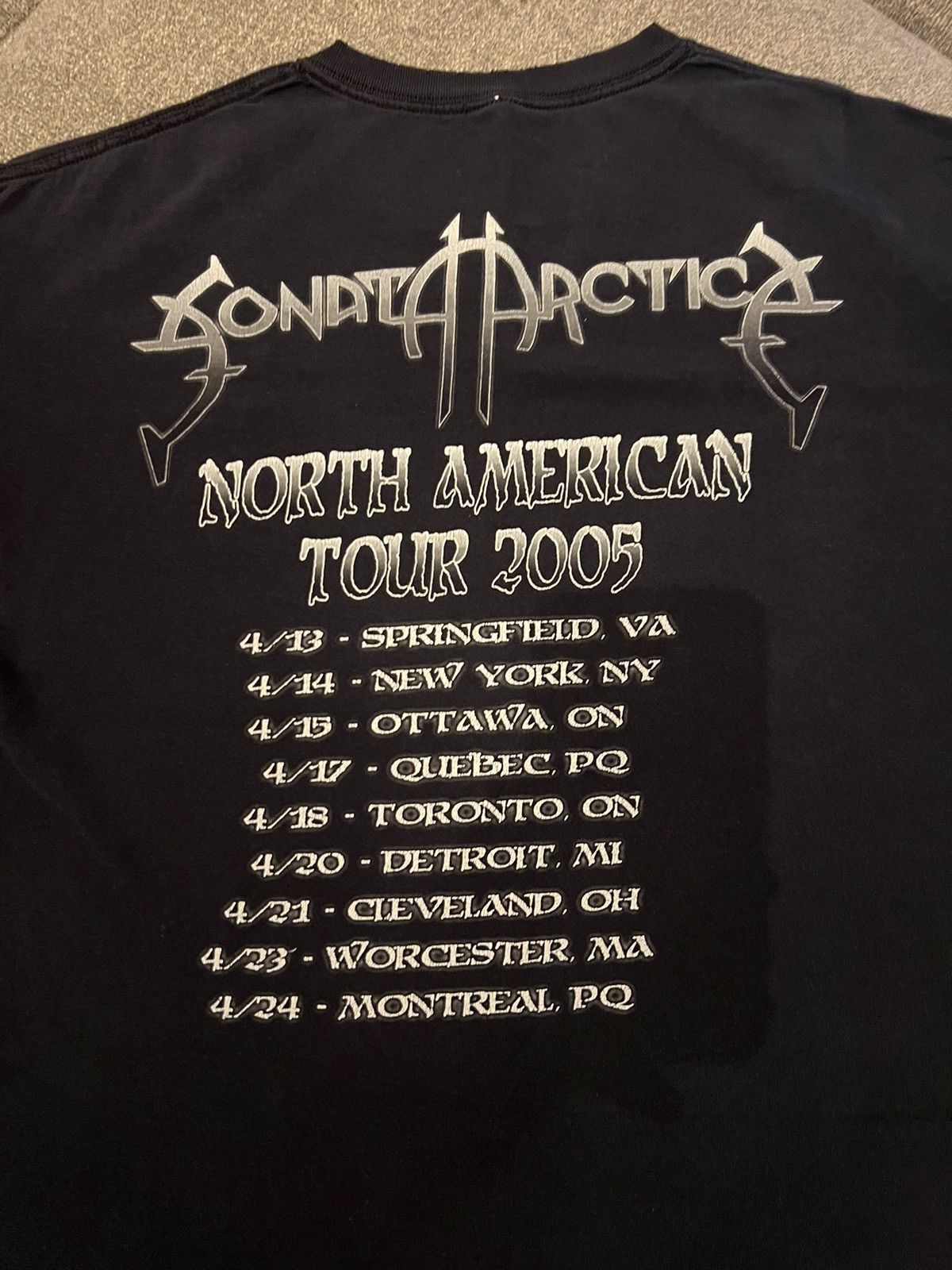 Band Tees × Vintage Vintage 2005 Sonata Arctica Heavy Metal North American Tour Size US XL / EU 56 / 4 - 7 Thumbnail