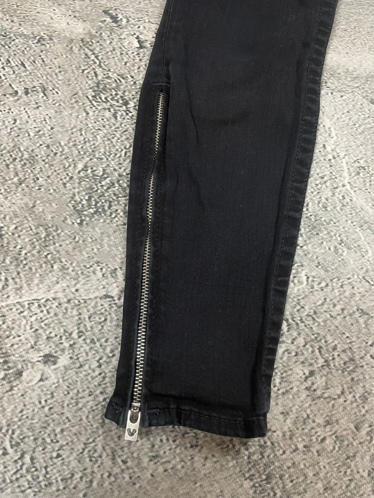 True Religion True Religion jeans biker black vintage Y2K slim skinny Size 26" / US 2 / IT 38 - 4 Thumbnail