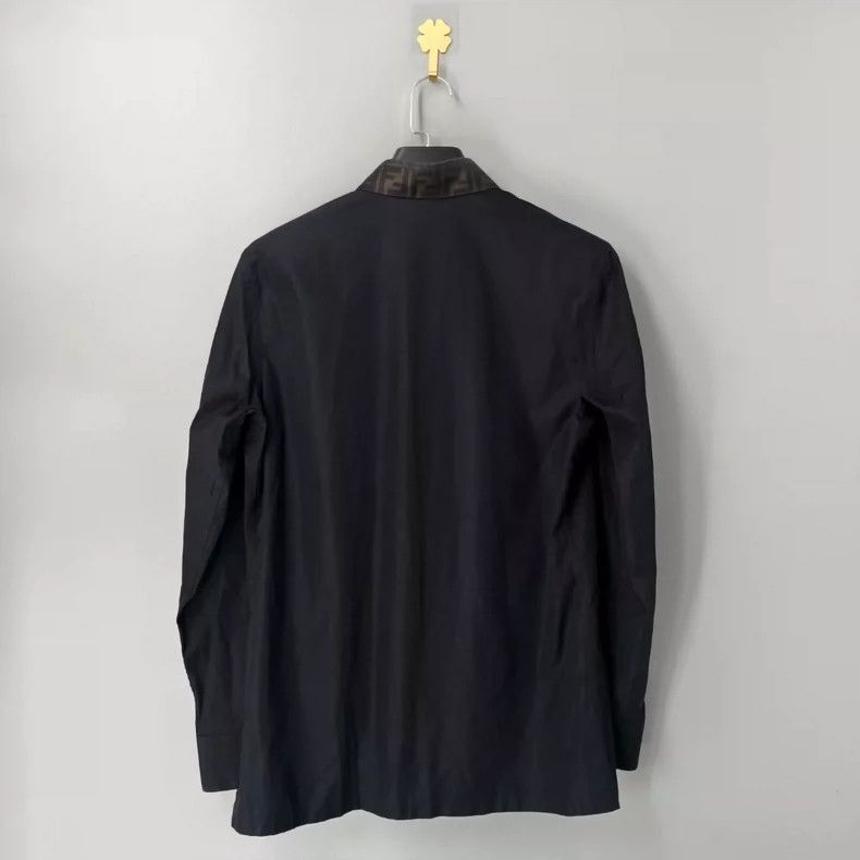 Fendi Fendi Logo Collar Long Sleeve Shirt Size US M / EU 48-50 / 2 - 2 Thumbnail