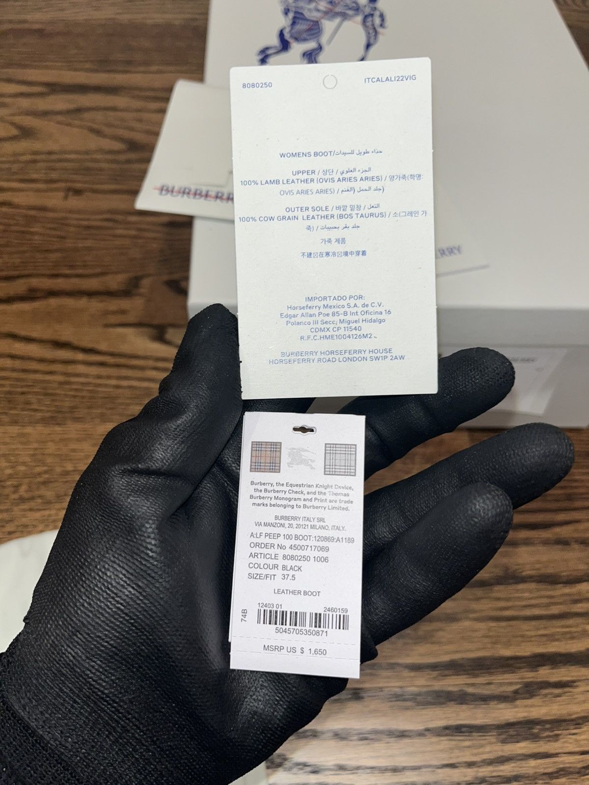 Burberry Burberry Leather Peep Boots Size US 7.5 / IT 37.5 - 21 Thumbnail