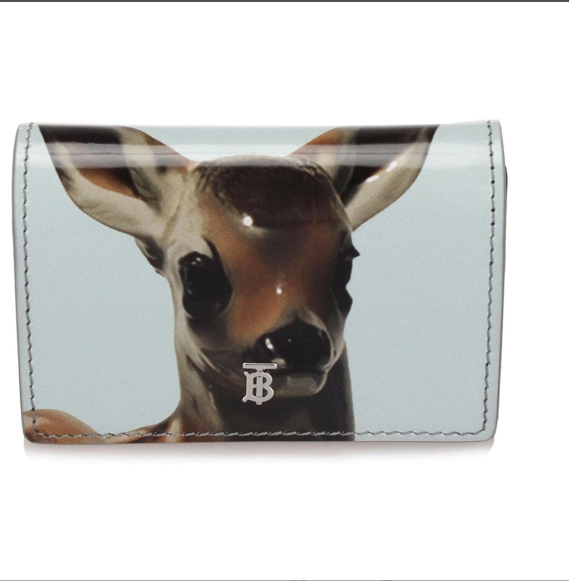 Burberry Burberry White Deer Leather Wallet on Chain Brown Size ONE SIZE - 1 Thumbnail
