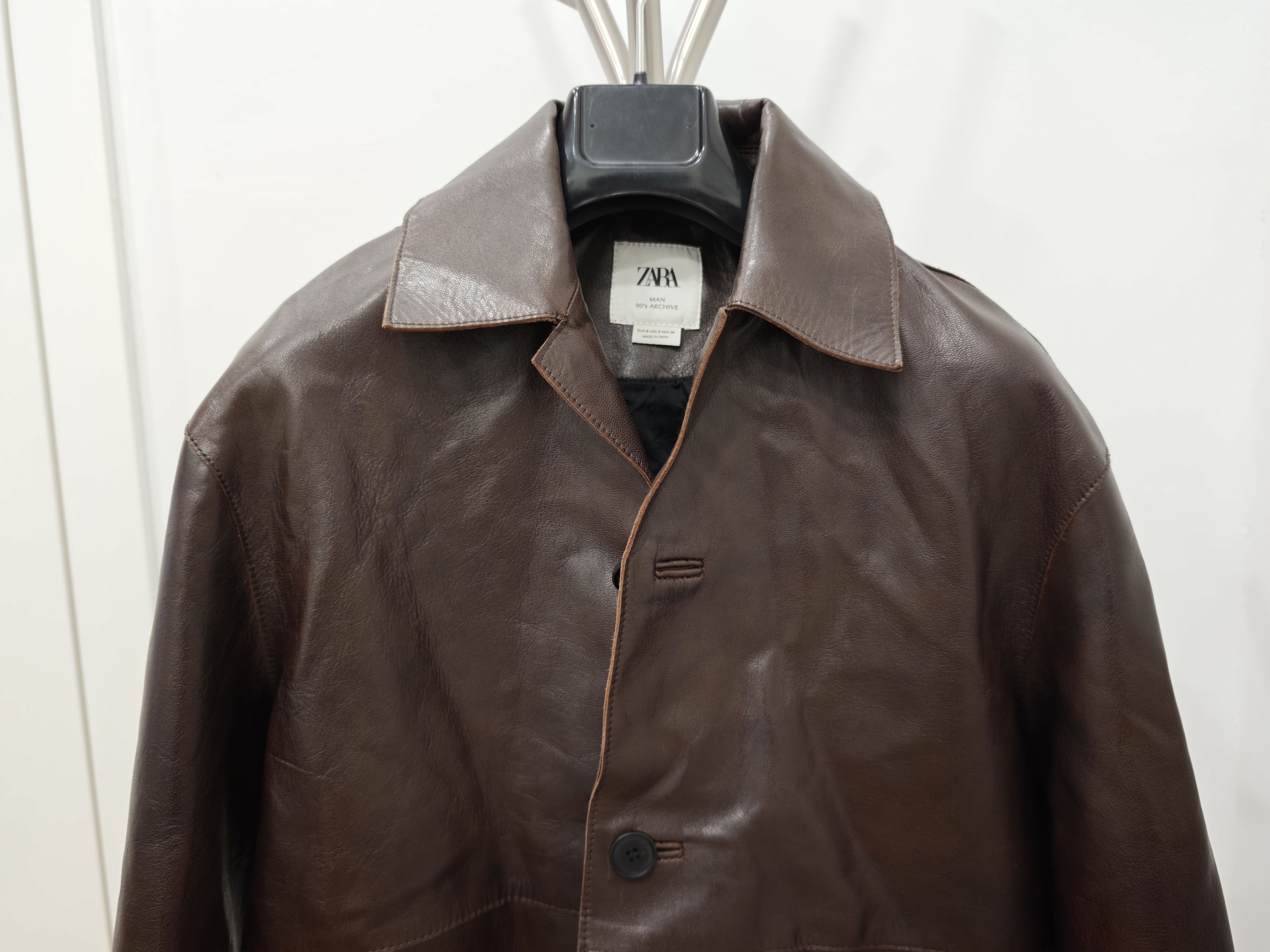 Zara ZARA - Goat Leather Jacket - Size S Size US S / EU 44-46 / 1 - 2 Thumbnail