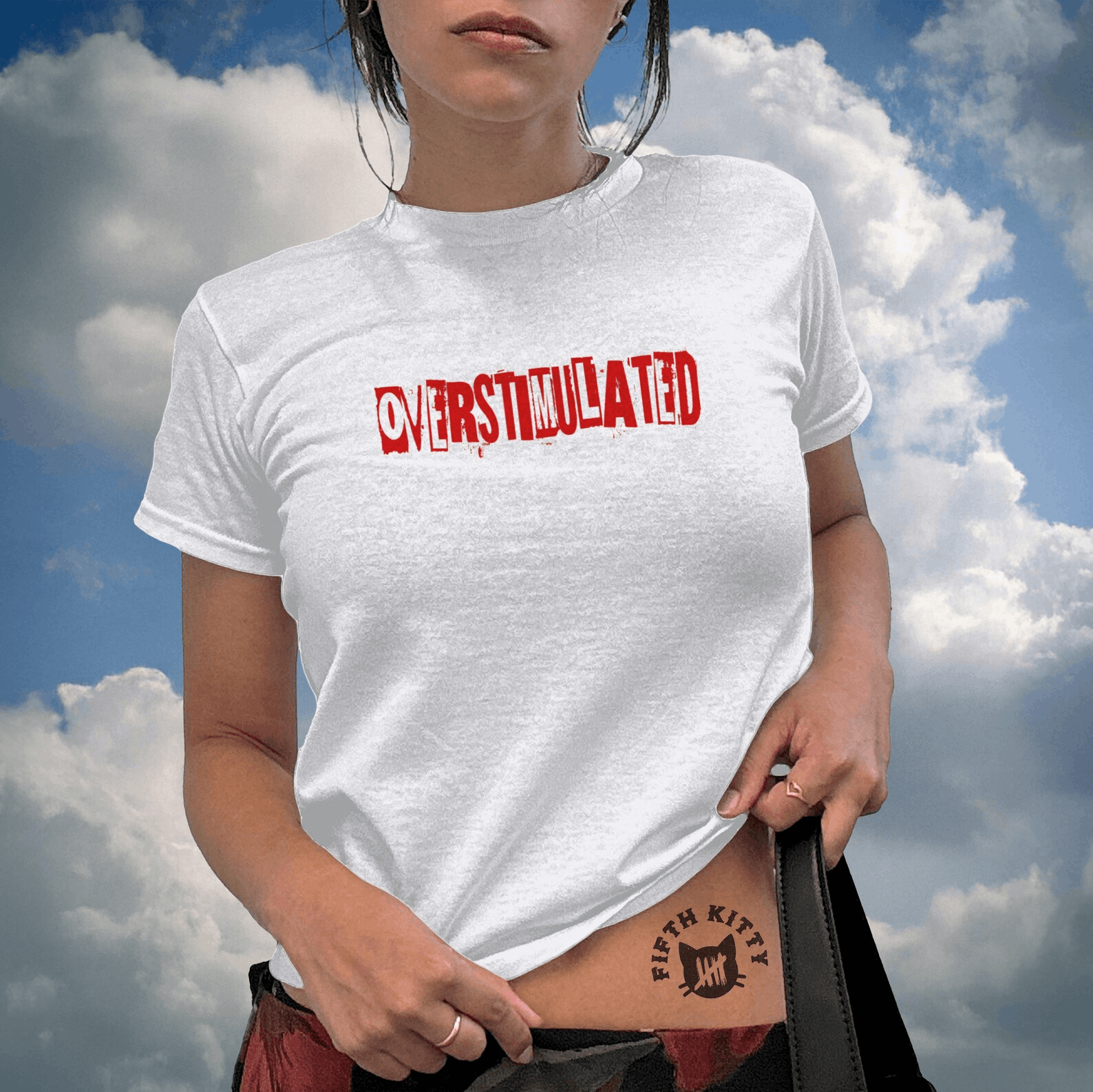 Other Baby Tee – Y2K Trendy Graphic Tee Size M / US 6-8 / IT 42-44 - 3 Thumbnail