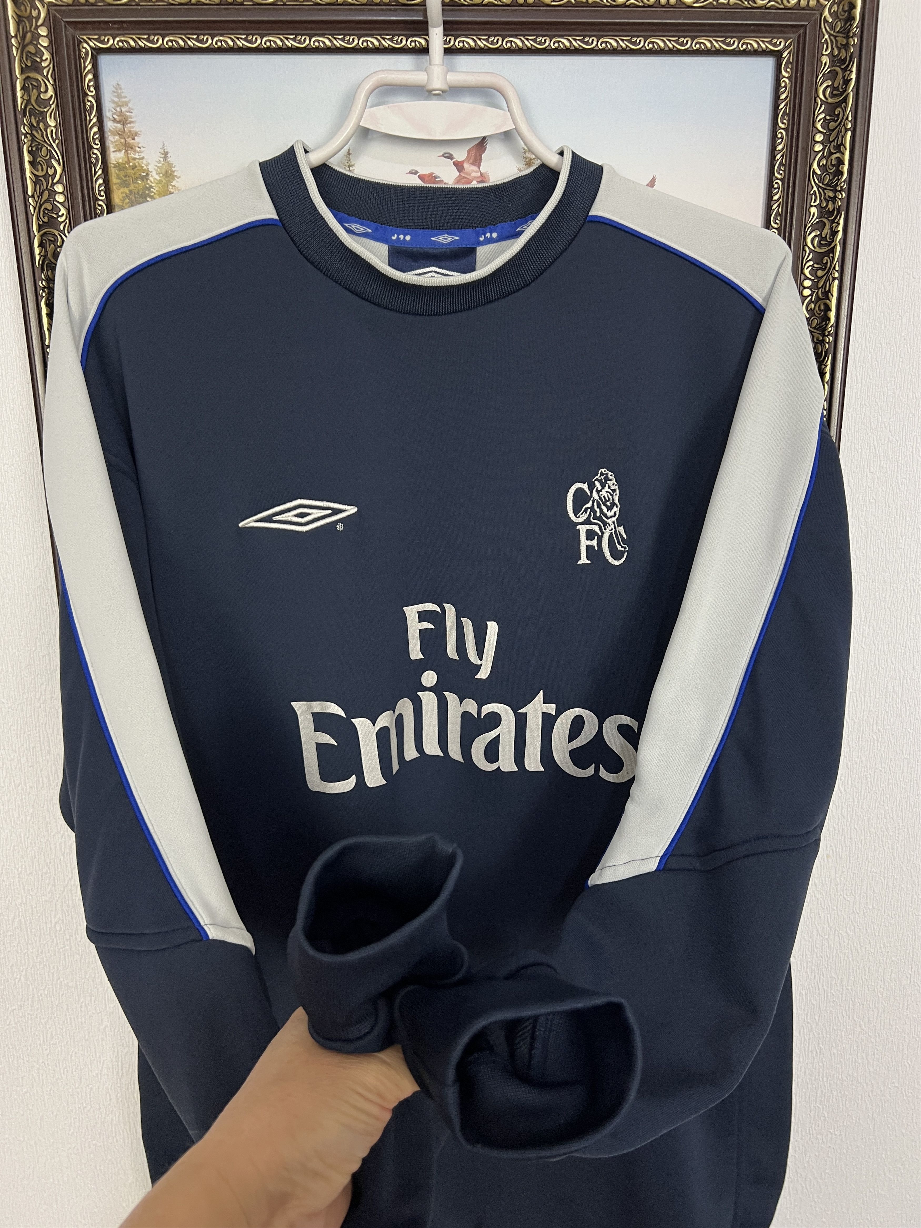 Umbro Vintage Chelsea Football Sweatshirt Soccer Train Crewneck Size US L / EU 52-54 / 3 - 6 Thumbnail