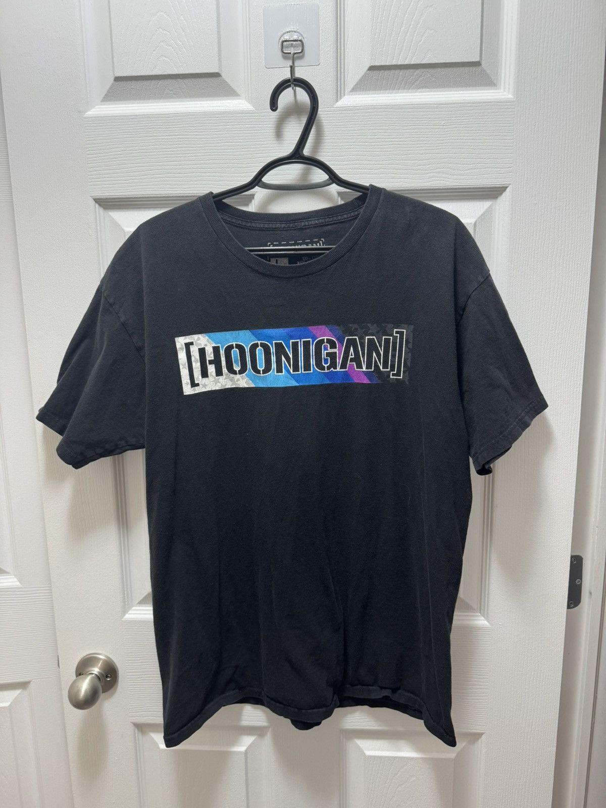 Fox Racing Hoonigan Racing Box Logo Vintage 2010s Black Tee Size US L / EU 52-54 / 3 - 2 Thumbnail