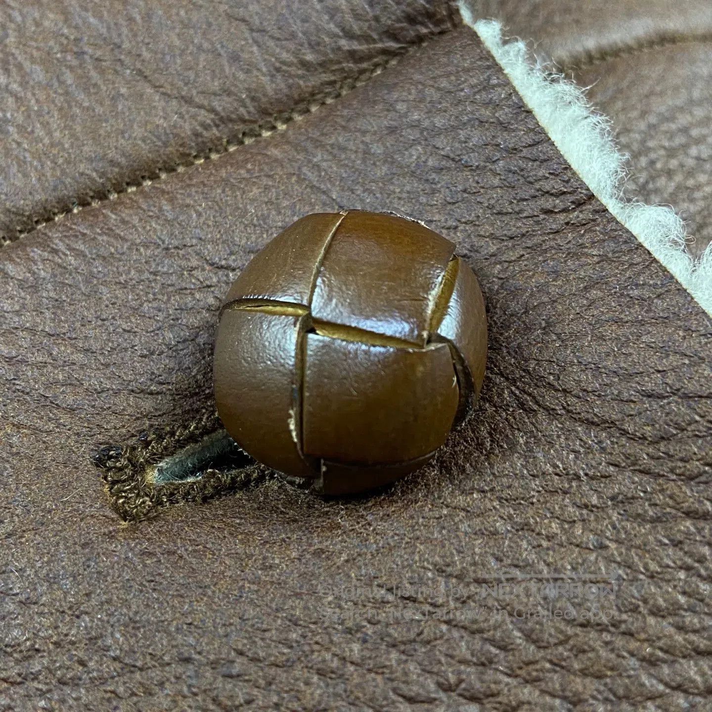 Other brown teddy patch leather jacket. Size US M / EU 48-50 / 2 - 3 Thumbnail