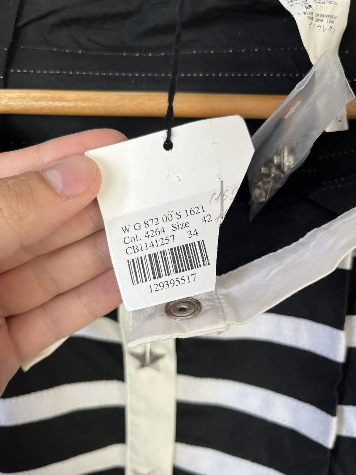 Moschino Moschino Luxury Striped Star Button Cotton Skirt Size 28" / US 6 / IT 42 - 7 Thumbnail