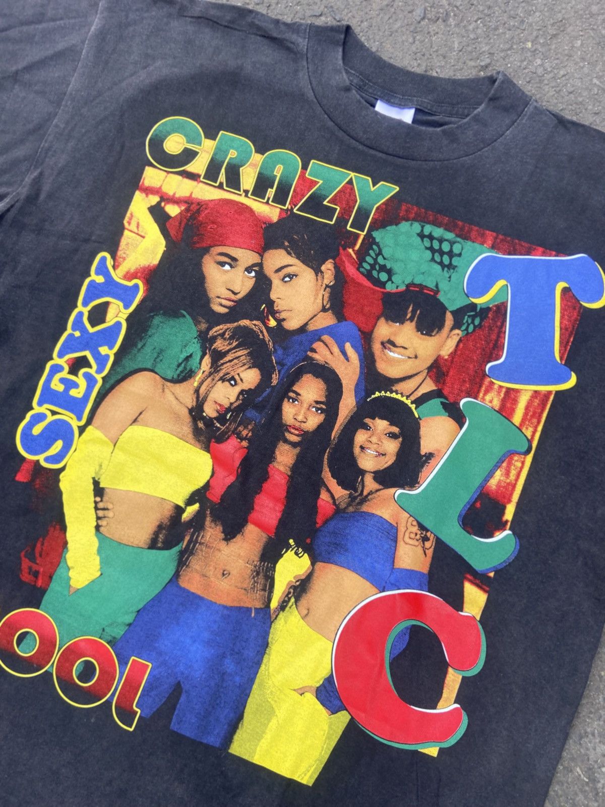 Rap Tees × Vintage TLC RAPTEES BOOTLEG Size US XL / EU 56 / 4 - 4 Thumbnail