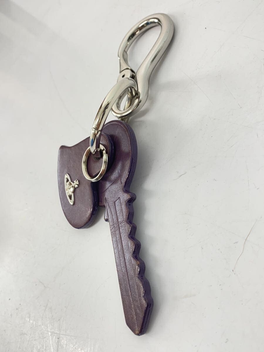 Vivienne Westwood Heart Orb Leather Keyring Size ONE SIZE - 3 Thumbnail