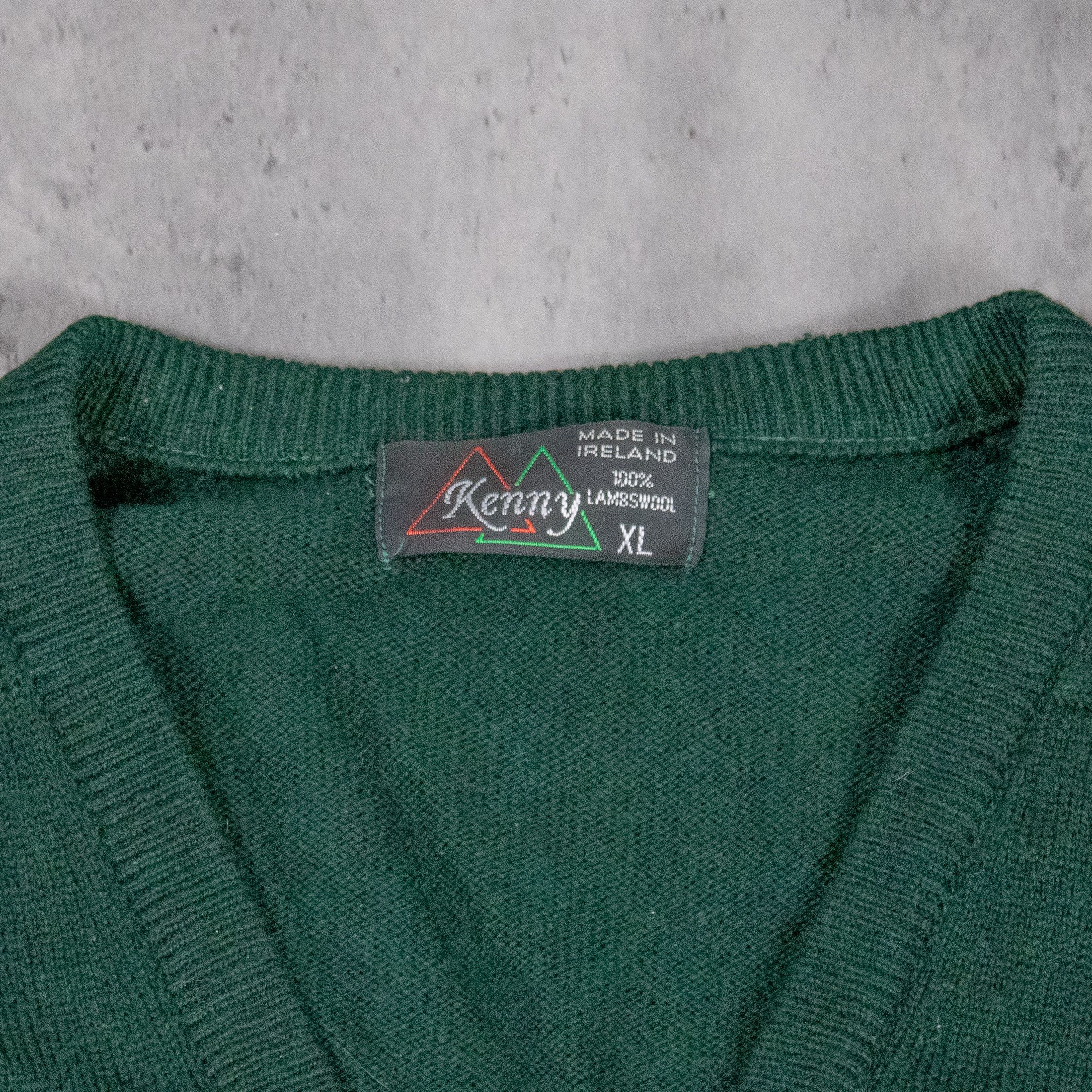 Lil Yachty Vintage 1990s Larry Golf Club V Neck Knitted Sweater Size US XL / EU 56 / 4 - 7 Thumbnail