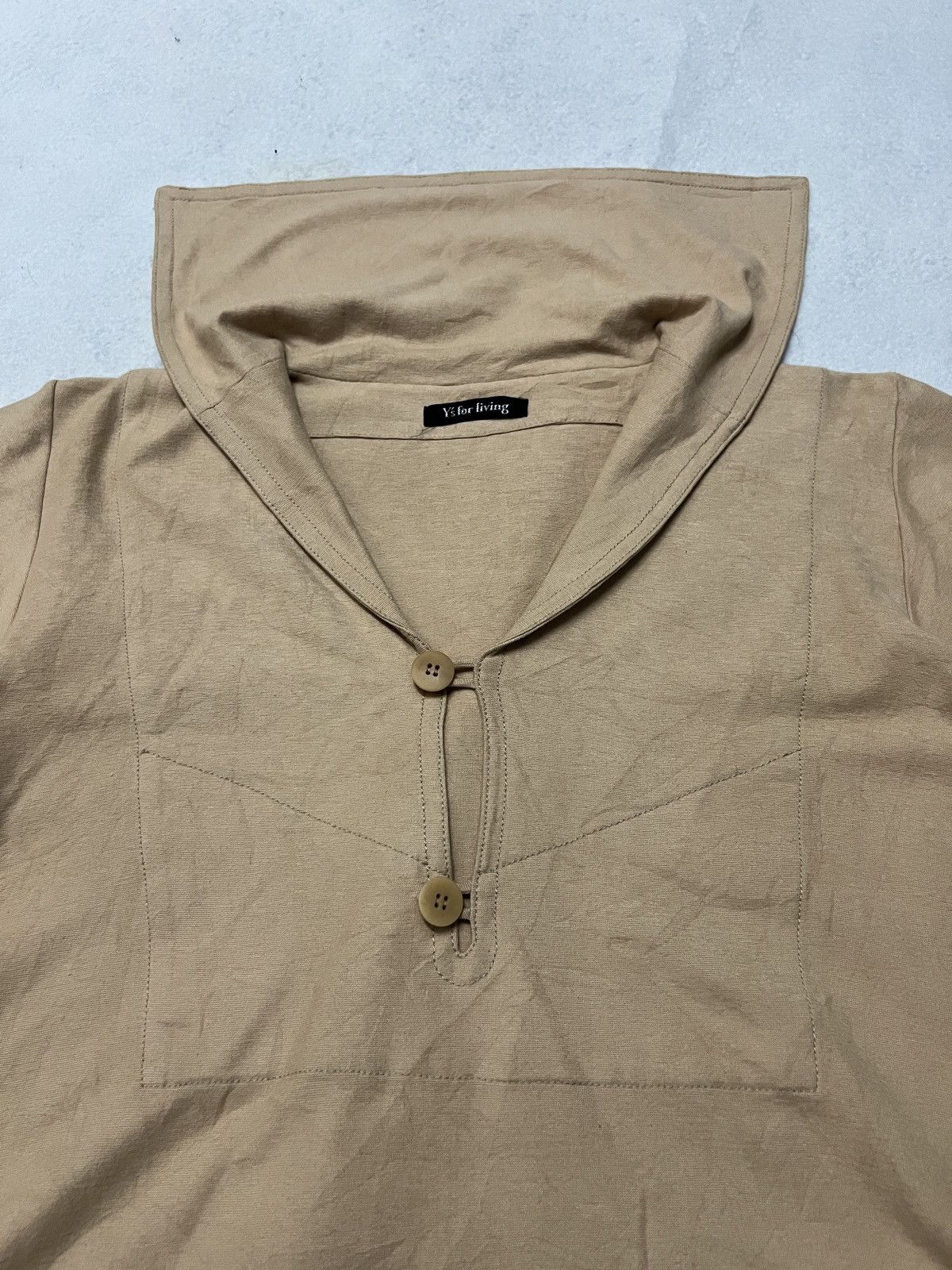 Yohji Yamamoto 549. Y’s for Living by Yohji Yamamoto Minimal Hood Top Size ONE SIZE - 4 Thumbnail