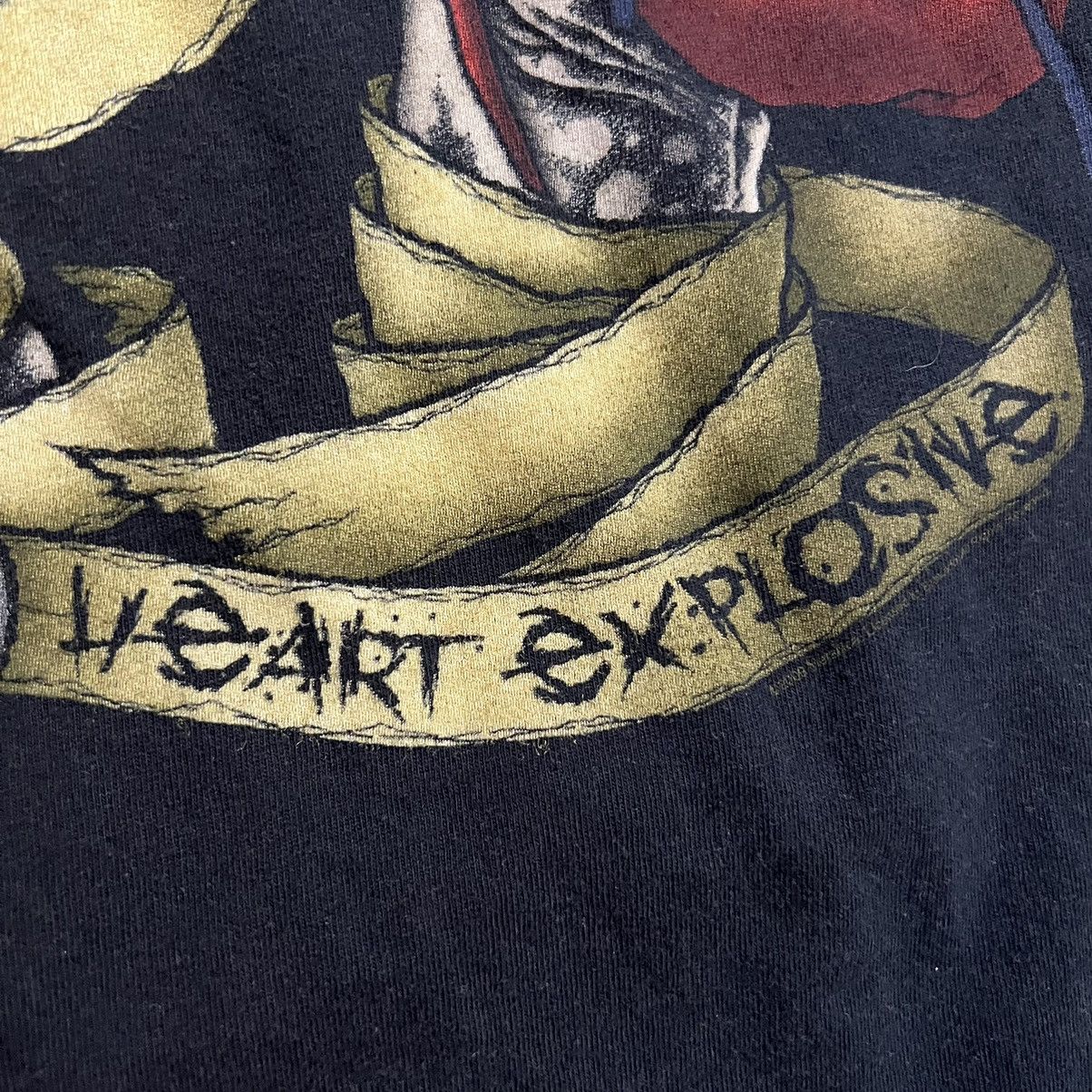 Metallica × Vintage Vintage Metallica Heart Explosive Pushead T-Shirt Size US XL / EU 56 / 4 - 8 Thumbnail
