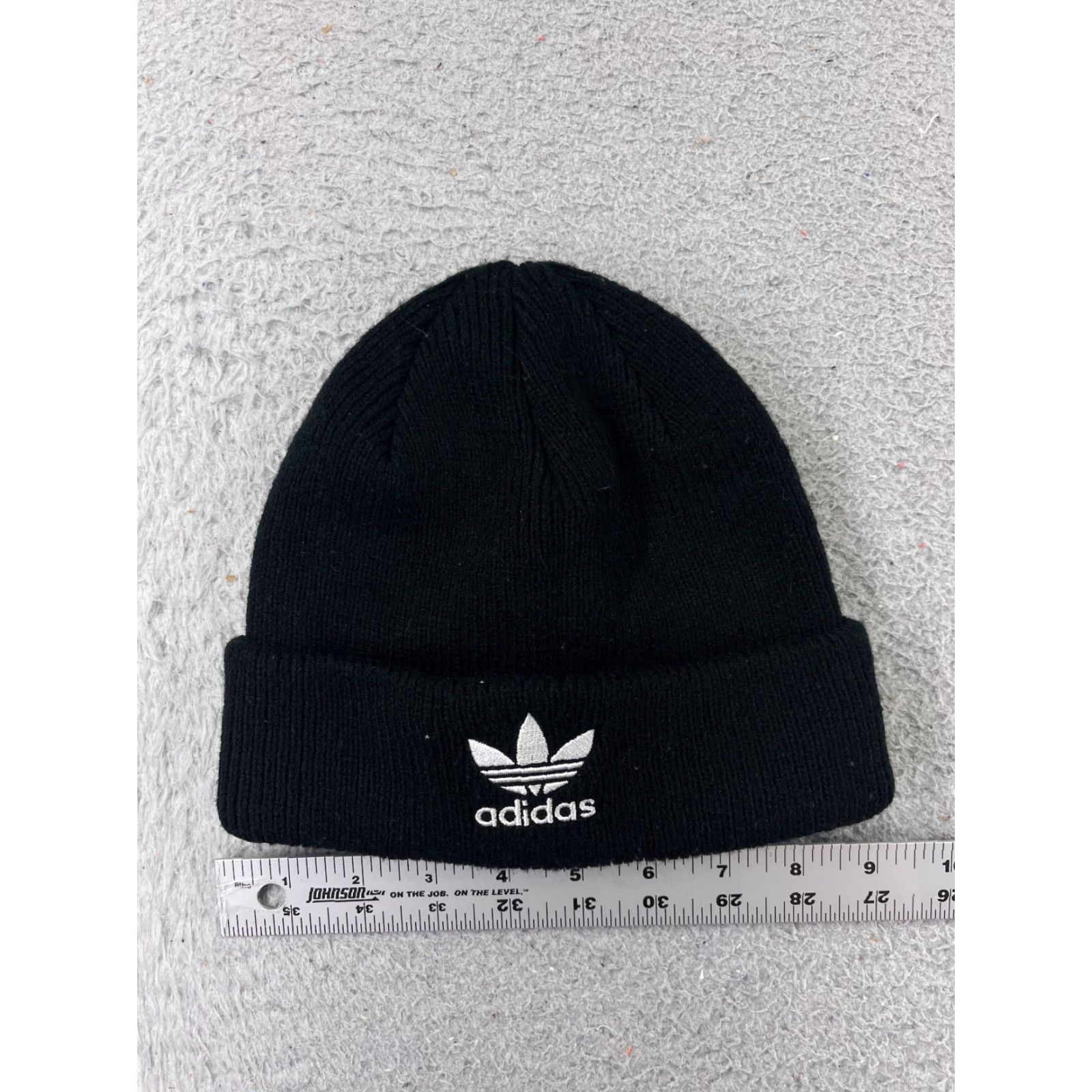 Adidas Adidas Beanie One Size Womens Black Knit Logo Size ONE SIZE - 2 Thumbnail