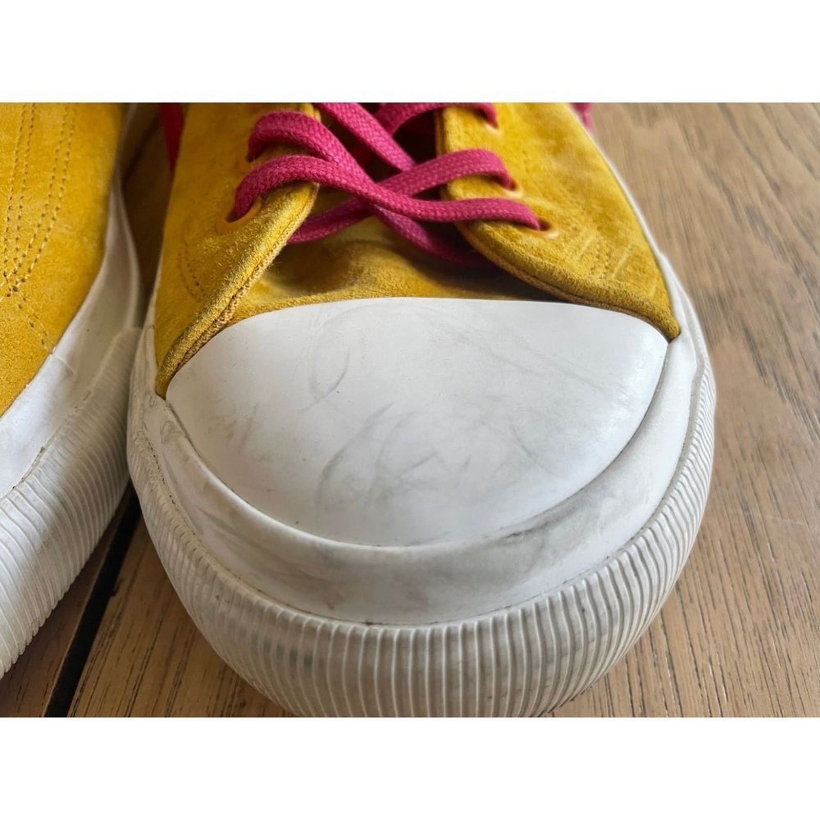 P.F. Flyers PF Flyers High Top Sneakers Golden Spice Yellow Suede Retro Size US 12 / EU 45 - 8 Thumbnail