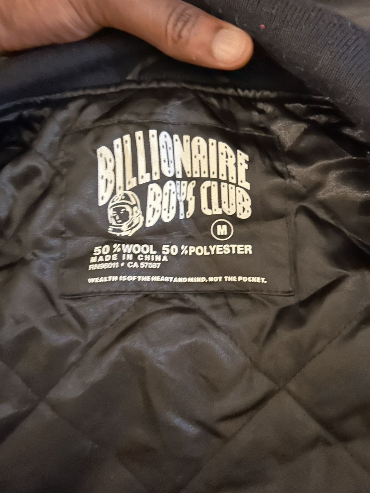 Billionaire Boys Club Billionaire Boys Club Navy Blue Varsity Jacket Size US M / EU 48-50 / 2 - 7 Thumbnail