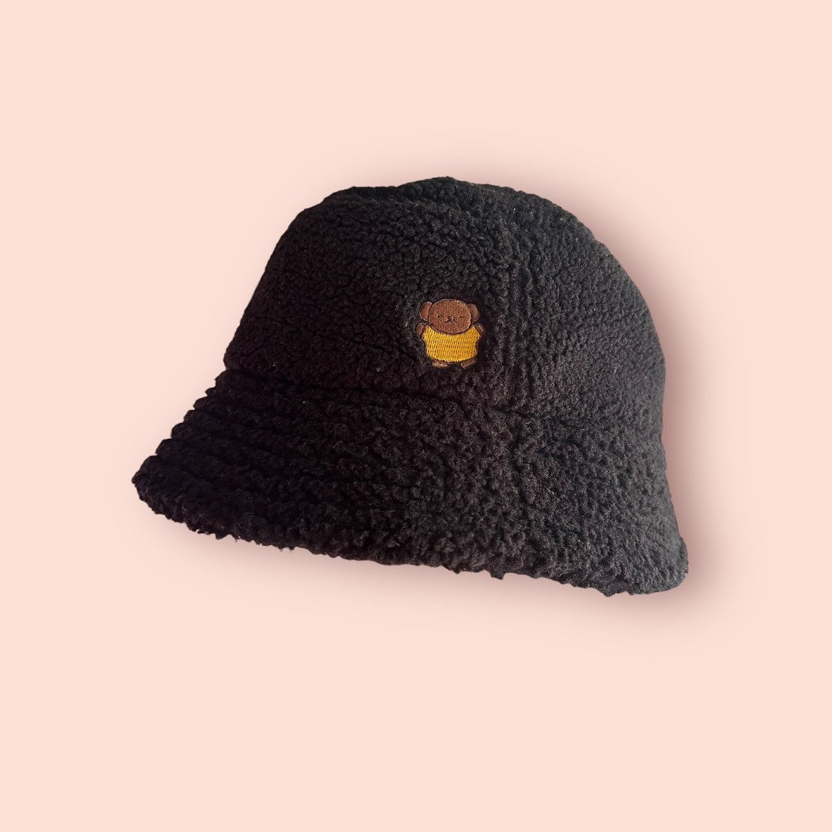Anime × Cartoon Network × Japanese Brand RARE MIFFY BEAR SHERPA FLEECE BLACK BUCKET HAT Size ONE SIZE - 9 Thumbnail