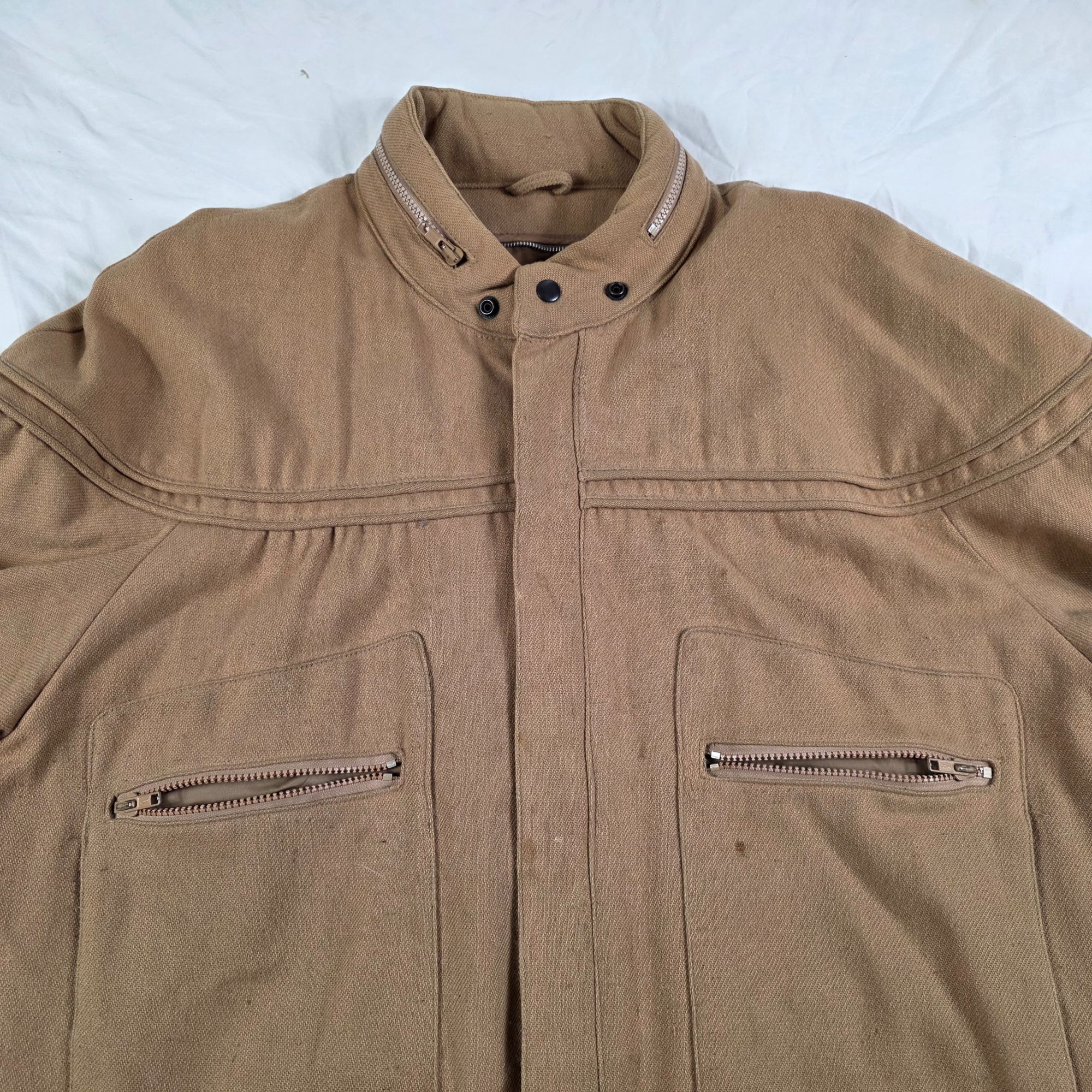 Other Vintage Hill & Archer Mens XL Tan Full Zip Jacket Pockets Ca Size US XL / EU 56 / 4 - 4 Thumbnail