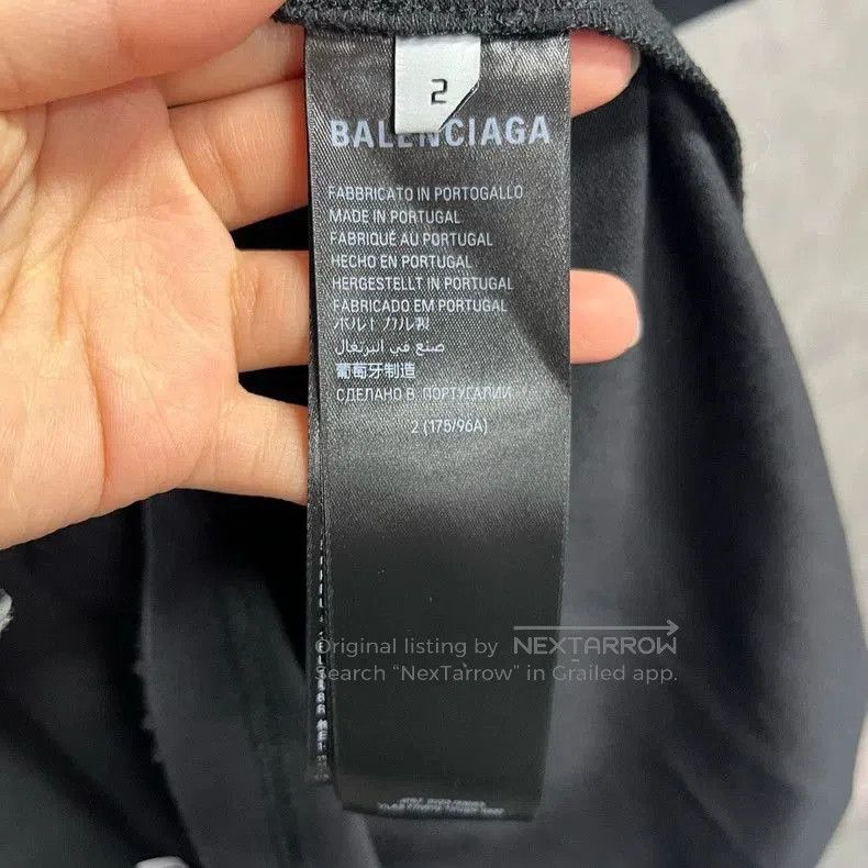 Balenciaga Balenciaga Black Logo Print Casual T-shirt. Size US XS / EU 42 / 0 - 3 Thumbnail