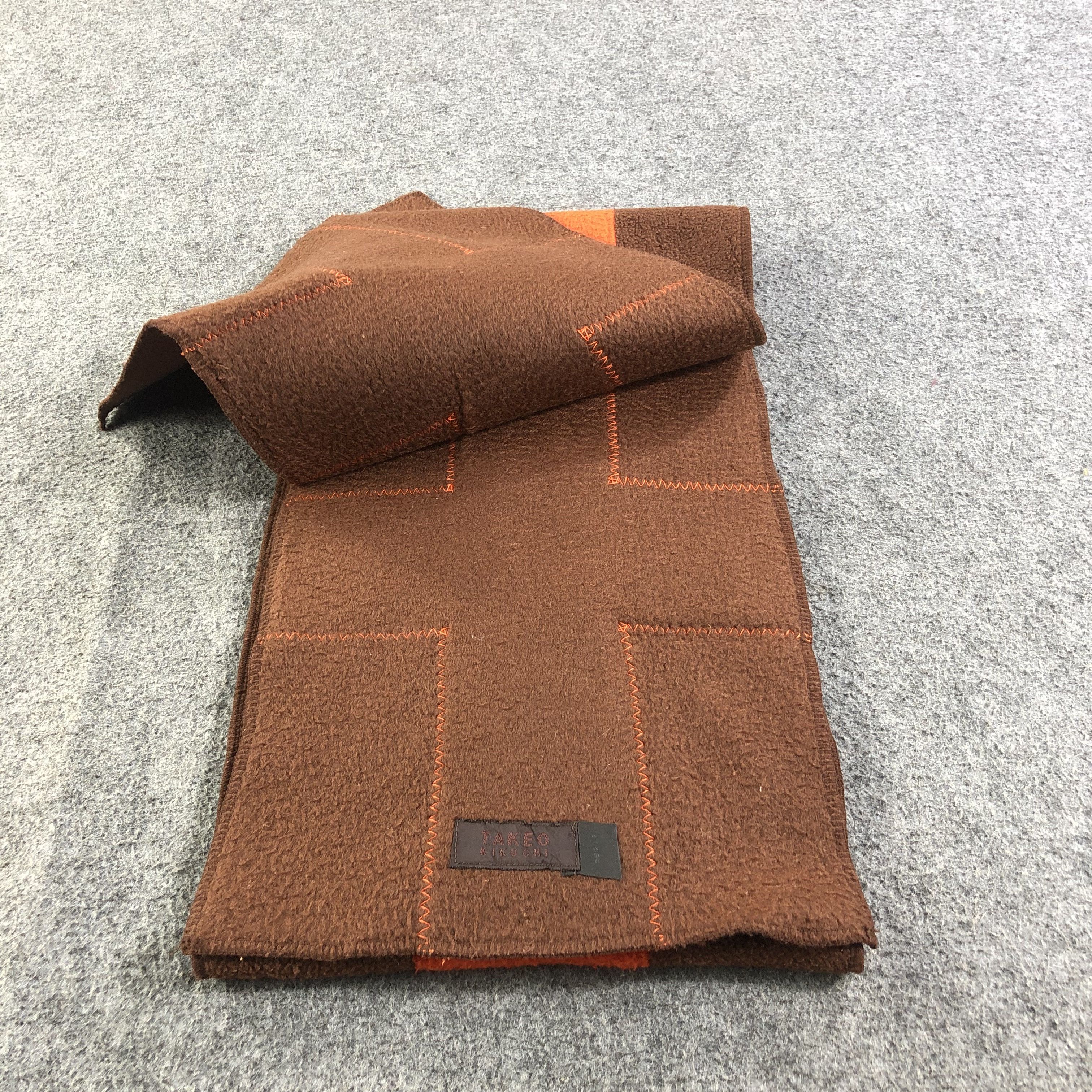 Takeo Kikuchi Takeo Kikuchi Wool Scarf Muffler V1095 Size ONE SIZE - 4 Thumbnail