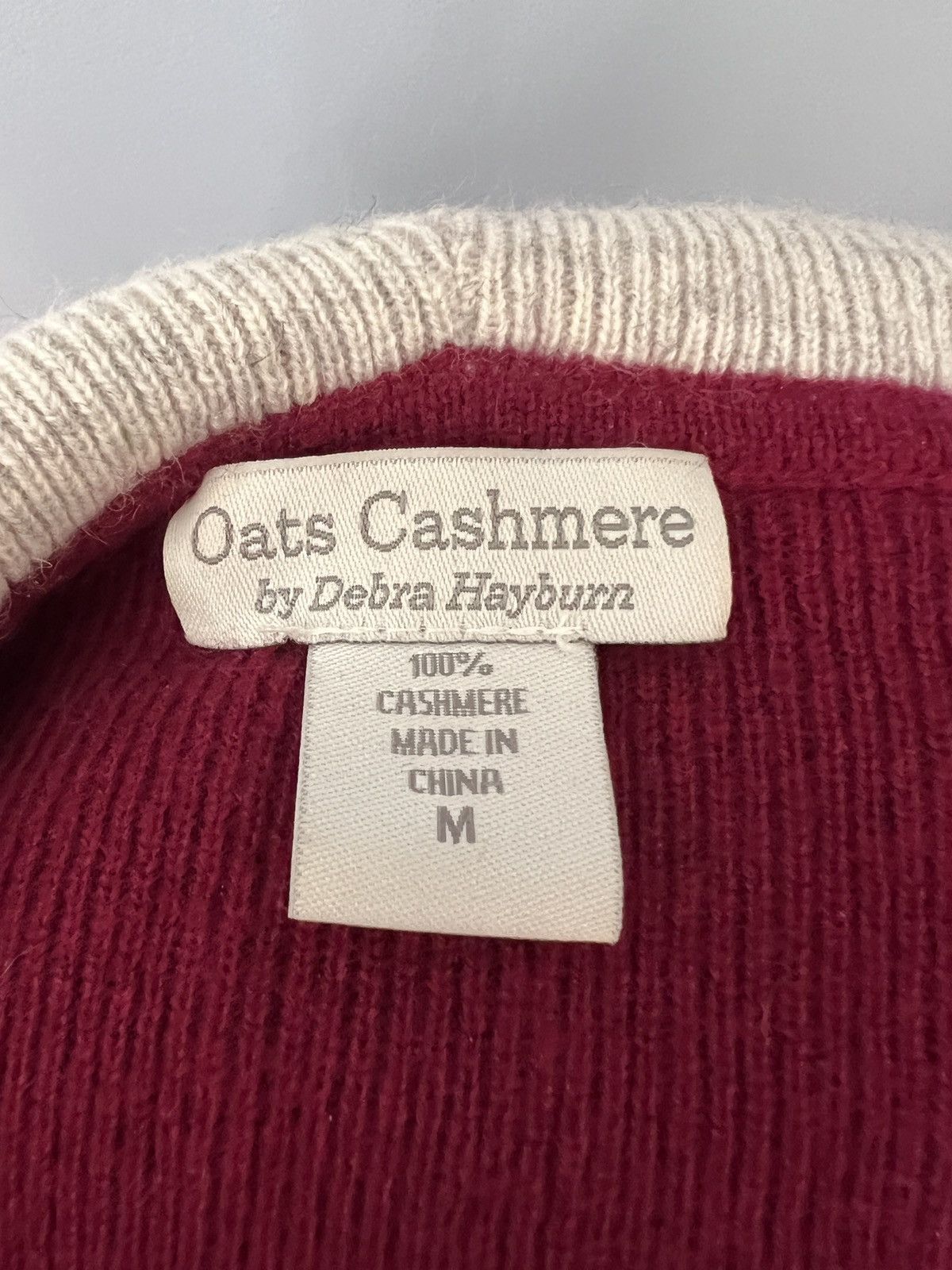 Other Oats Cashmere red cashmere cropped sweatshirt Size M / US 6-8 / IT 42-44 - 3 Thumbnail