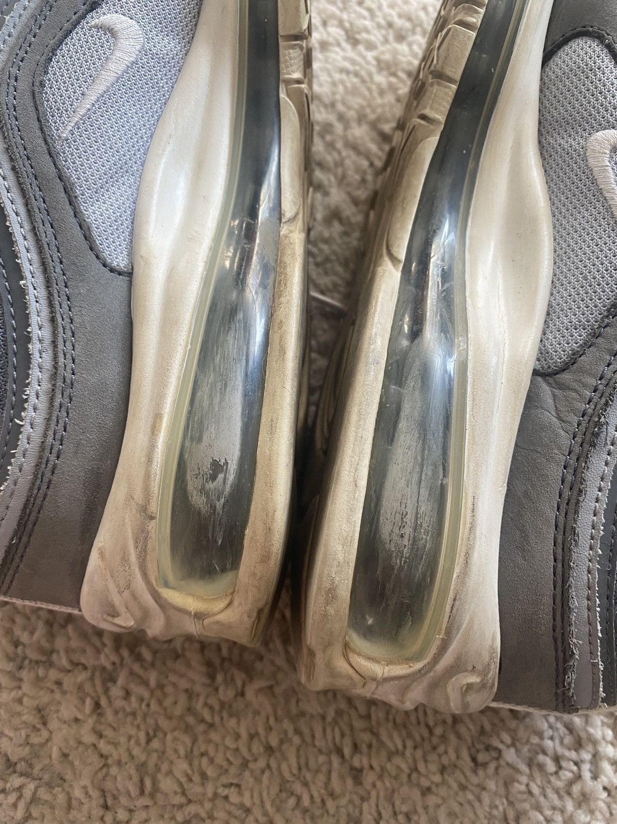 Nike Nike Air Max 97 Premium “Wolf Grey” Size US 10 / EU 43 - 6 Thumbnail